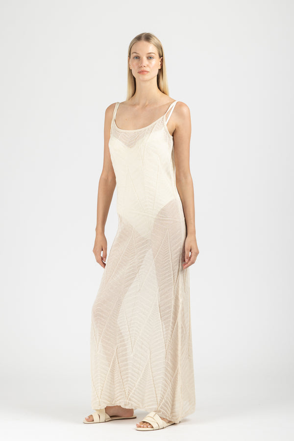 KNIT DRESS WITH THIN STRAPS