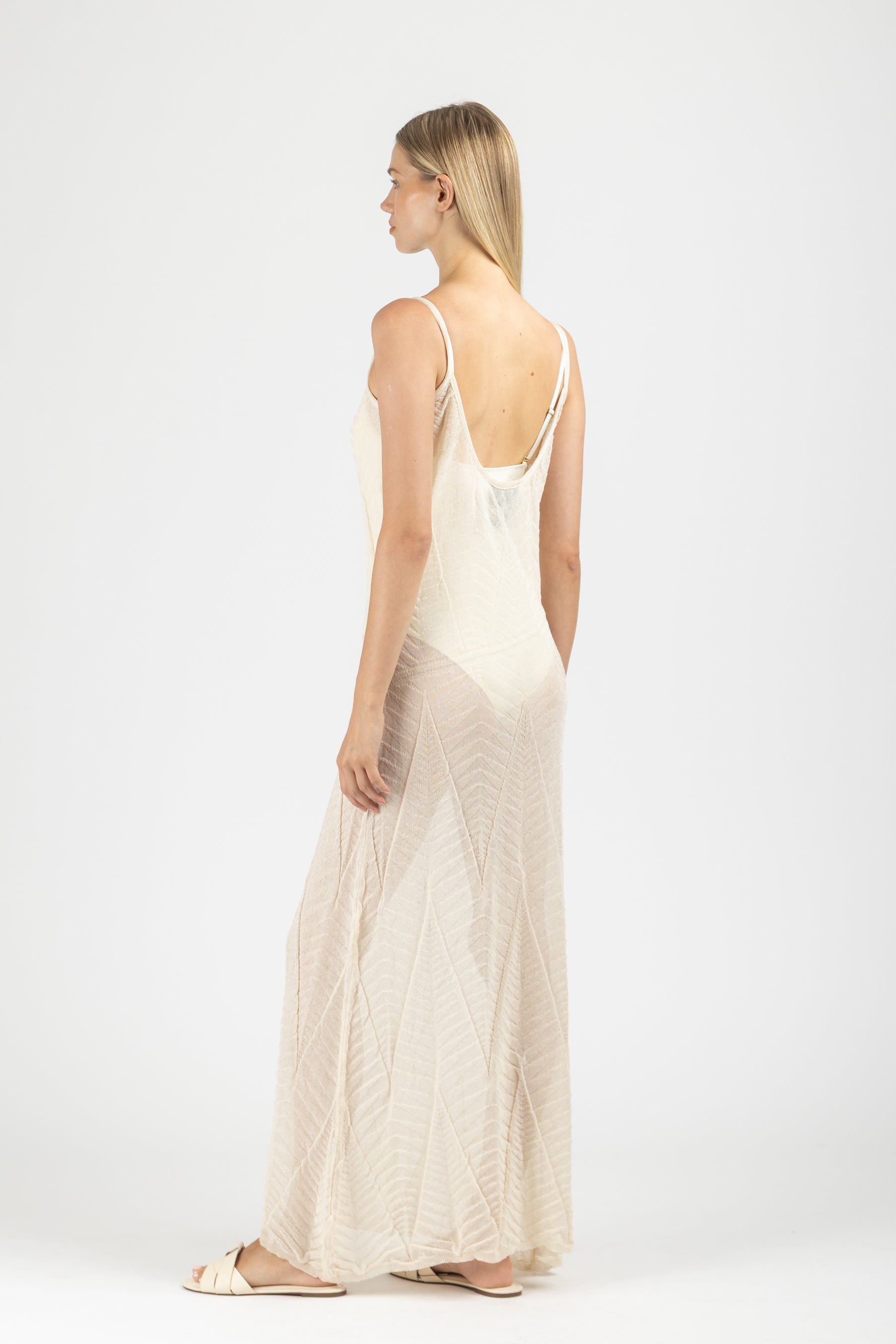 KNIT DRESS WITH THIN STRAPS