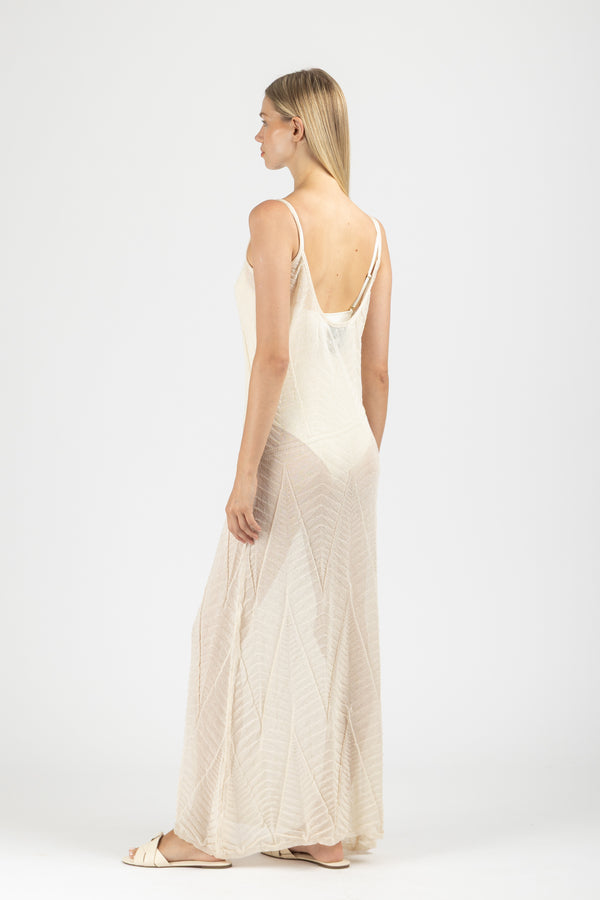 KNIT DRESS WITH THIN STRAPS