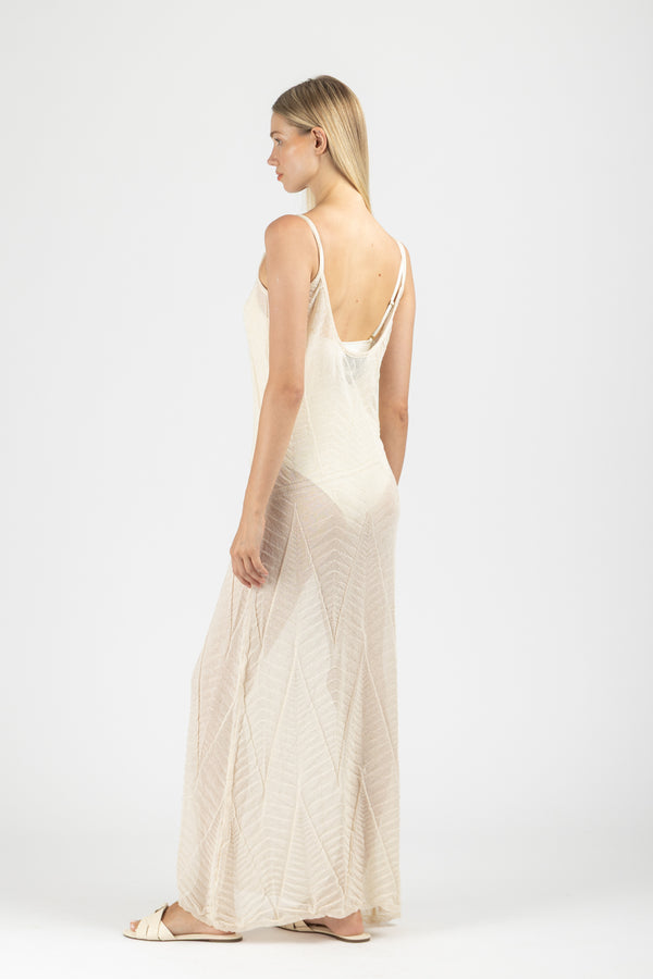 KNIT DRESS WITH THIN STRAPS