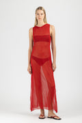 KNIT SLEVELESS DRESS