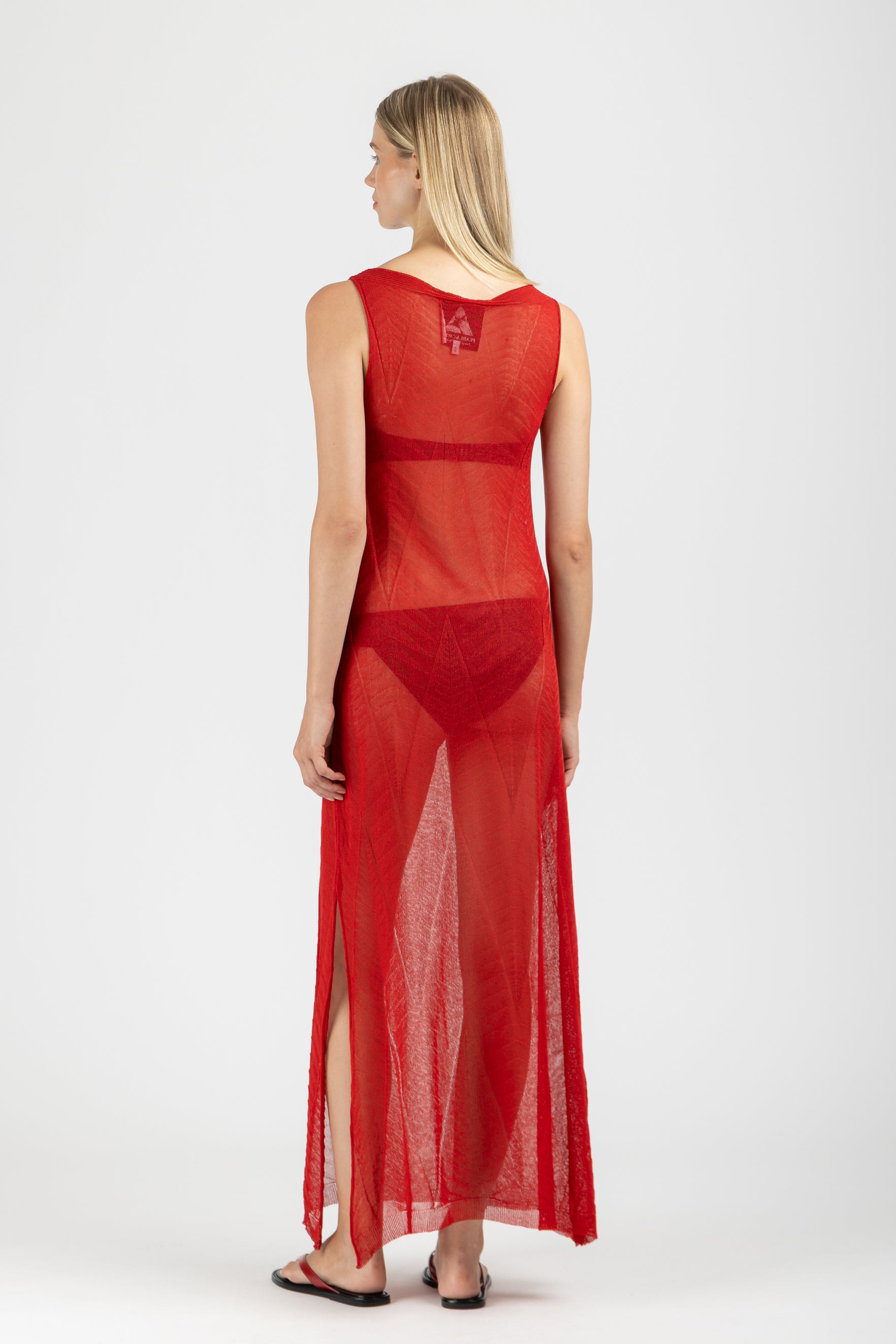 KNIT SLEVELESS DRESS