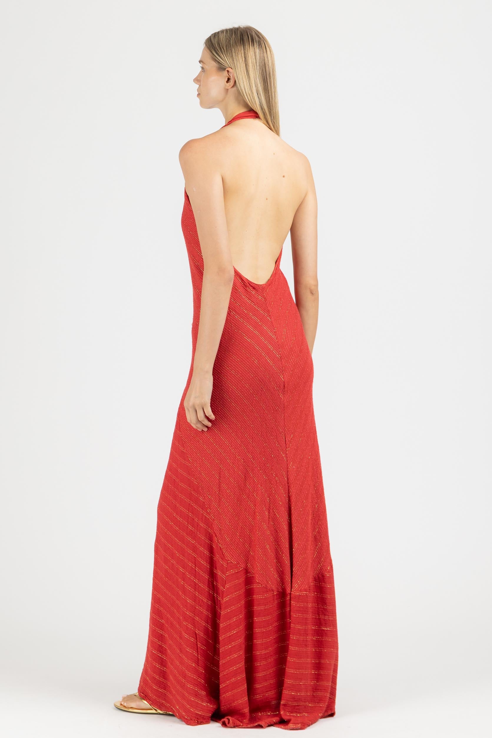 MAXI DRESS WITH OPEN BACK