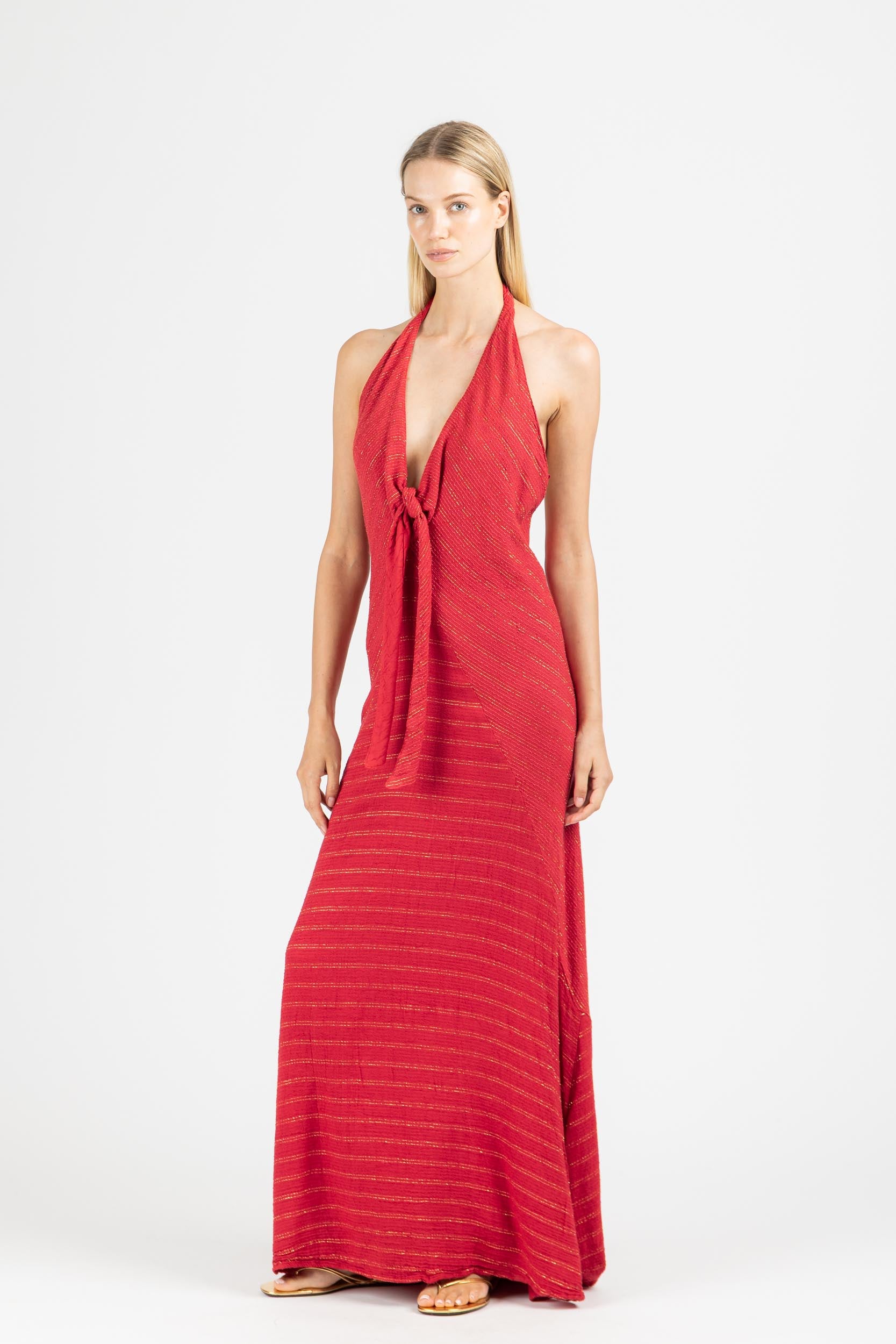 MAXI DRESS WITH OPEN BACK