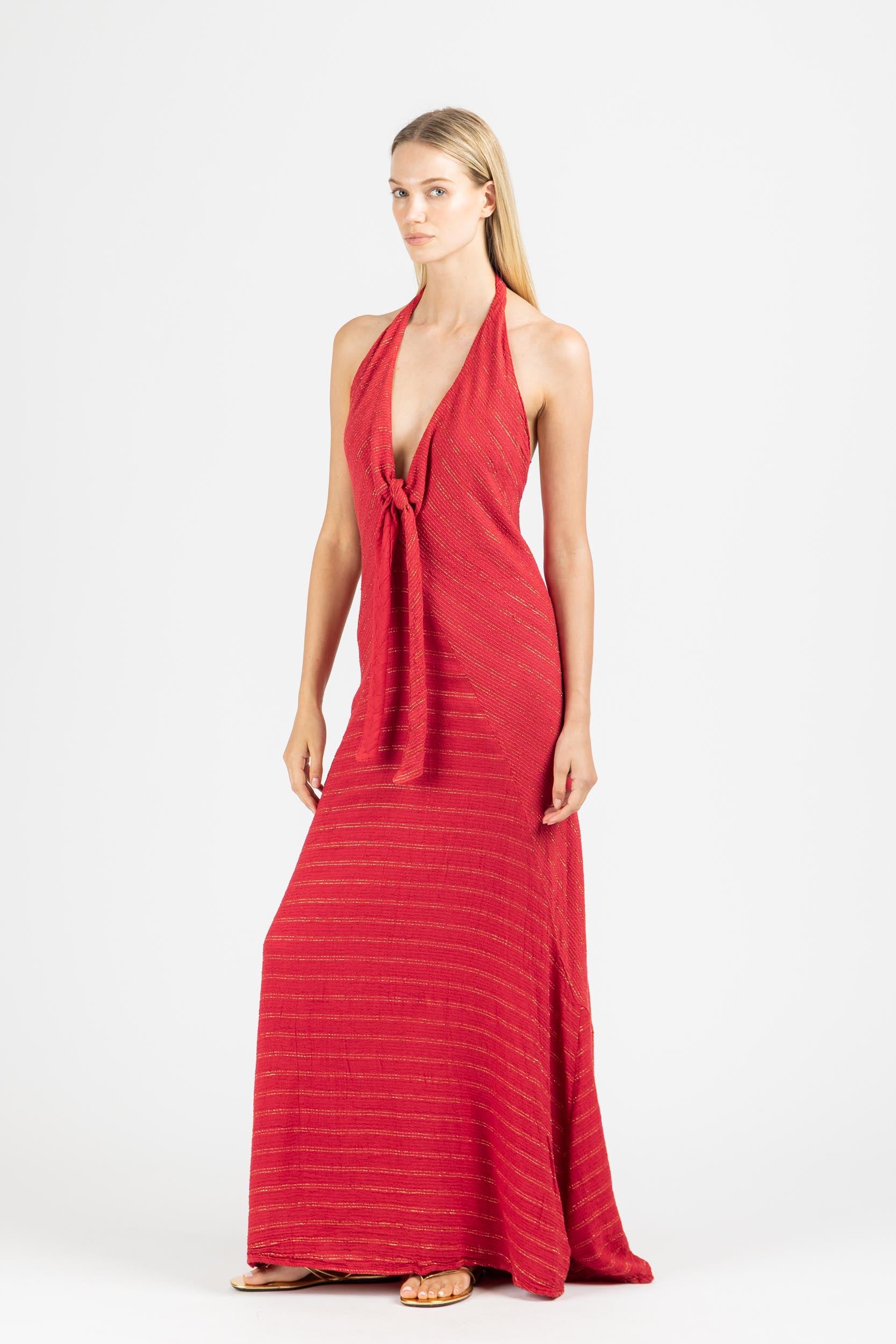 MAXI DRESS WITH OPEN BACK