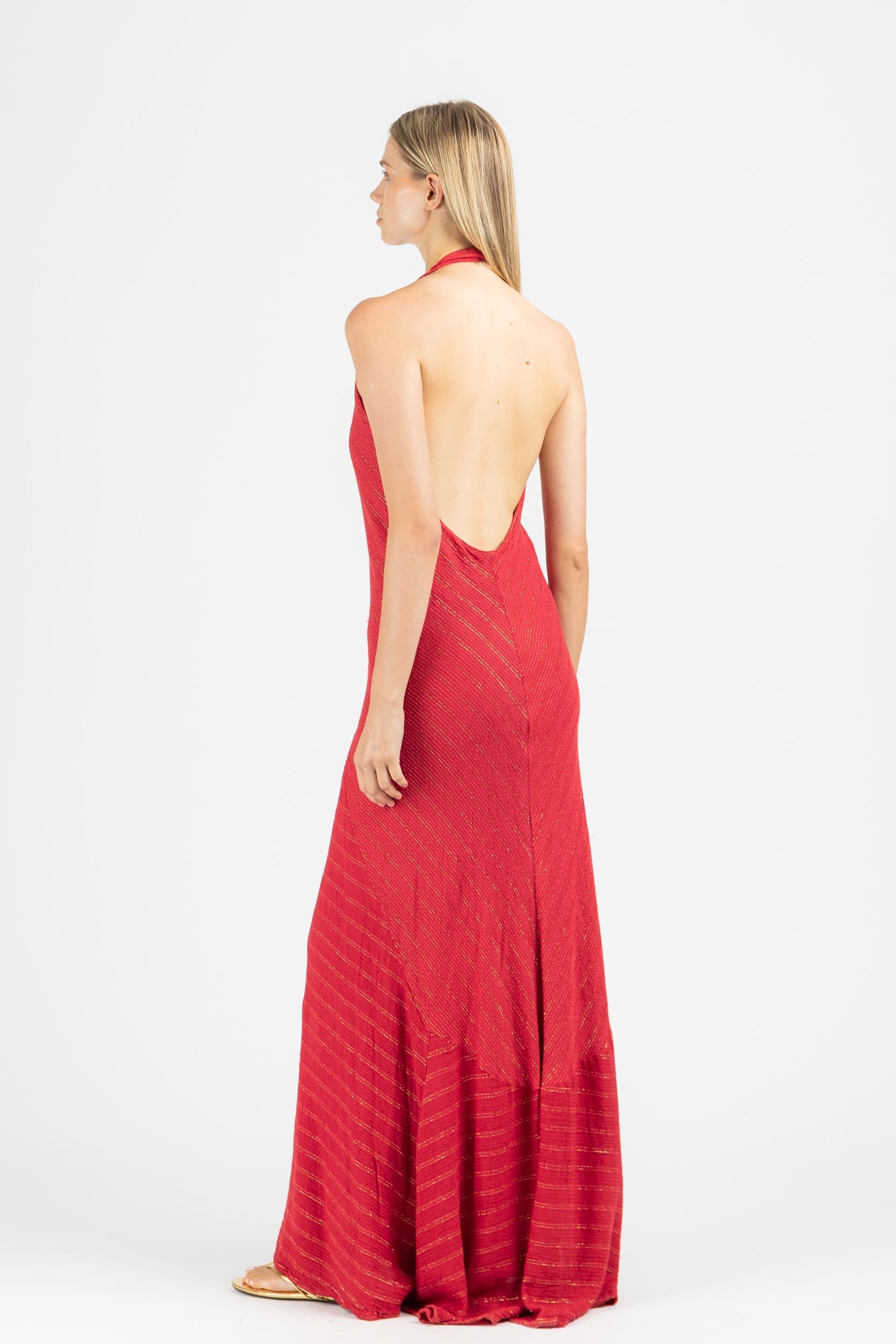 MAXI DRESS WITH OPEN BACK