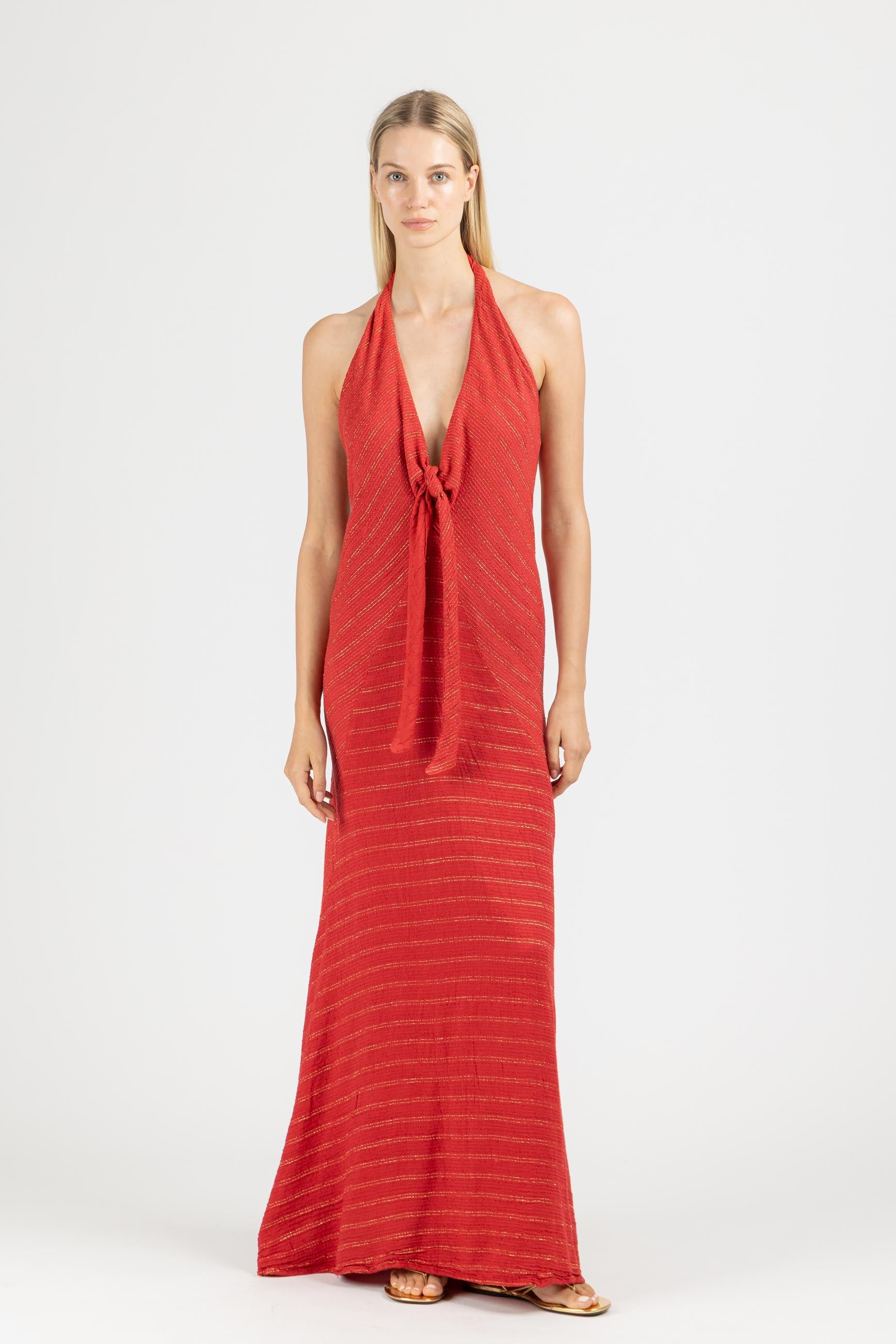 MAXI DRESS WITH OPEN BACK