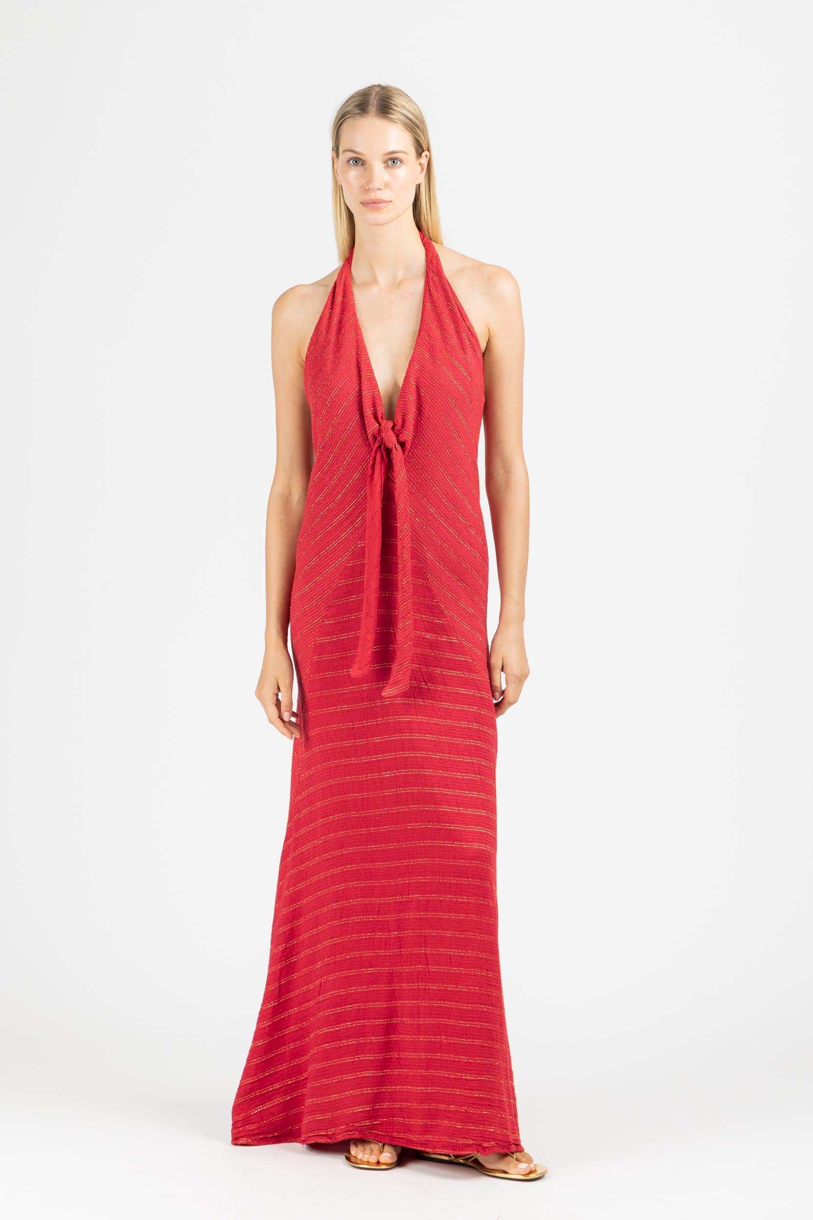 MAXI DRESS WITH OPEN BACK