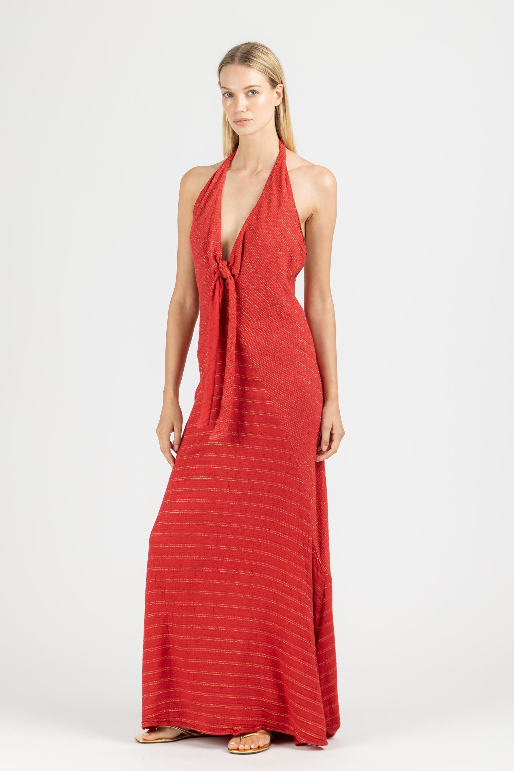MAXI DRESS WITH OPEN BACK