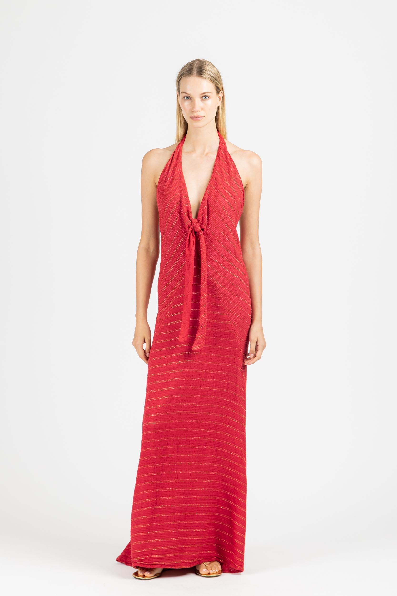 MAXI DRESS WITH OPEN BACK