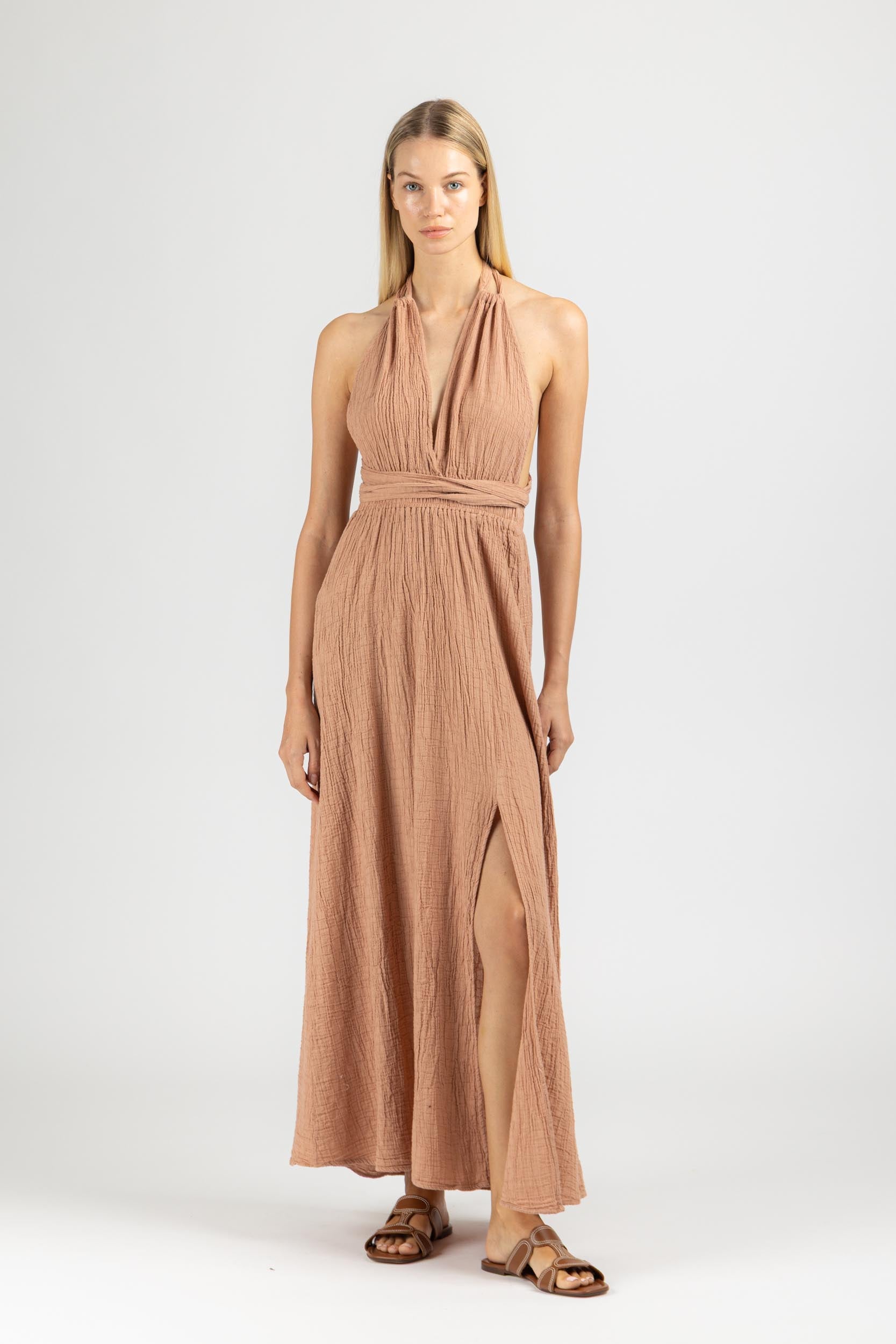 MAXI DRESS WITH OPEN BACK