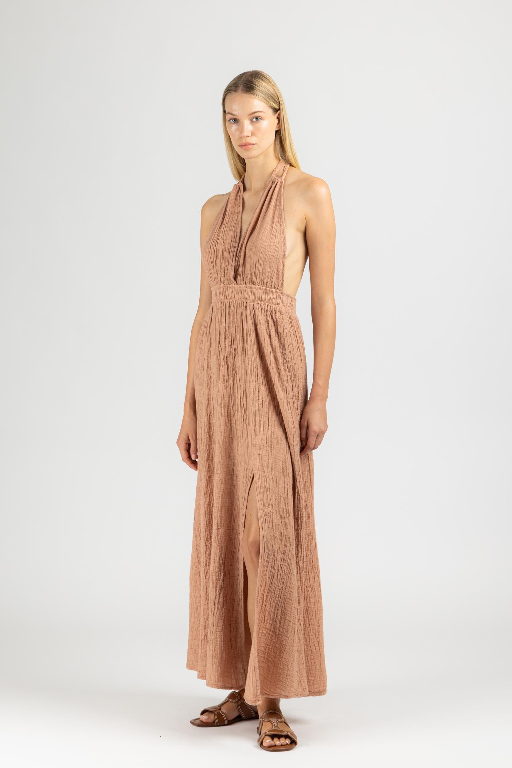 MAXI DRESS WITH OPEN BACK