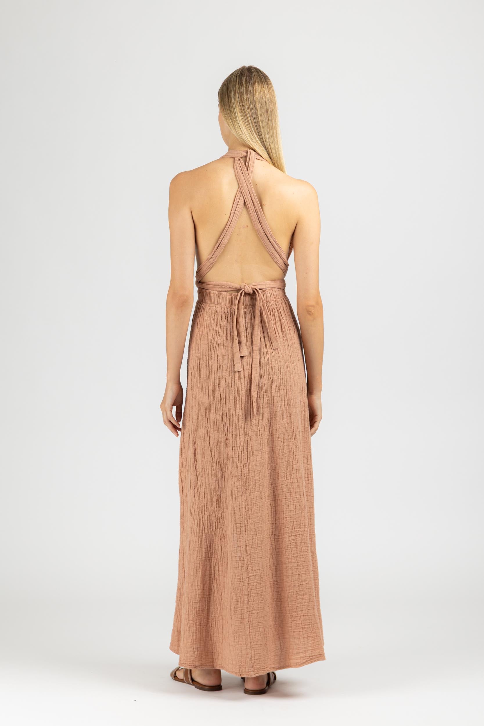 MAXI DRESS WITH OPEN BACK