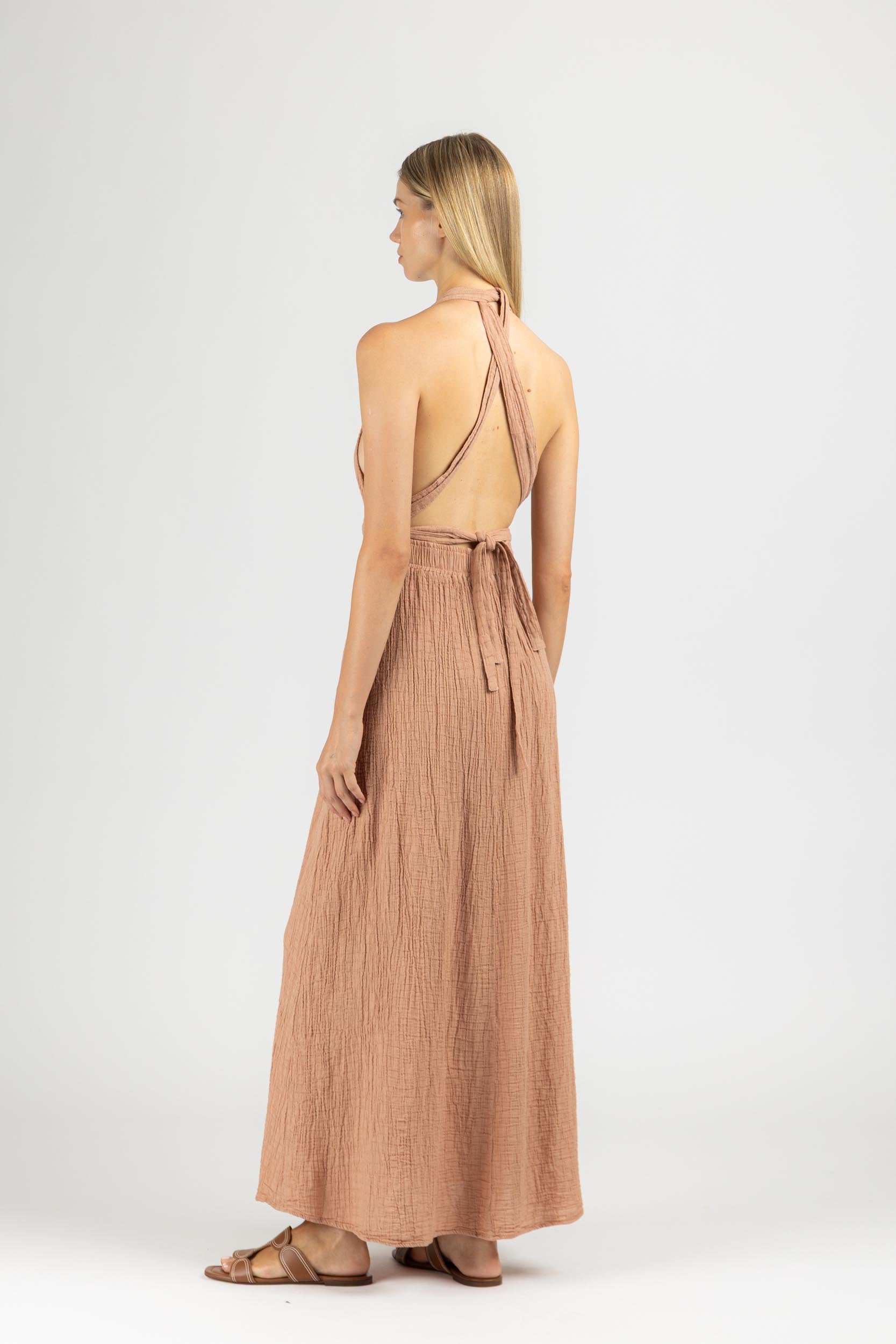 MAXI DRESS WITH OPEN BACK