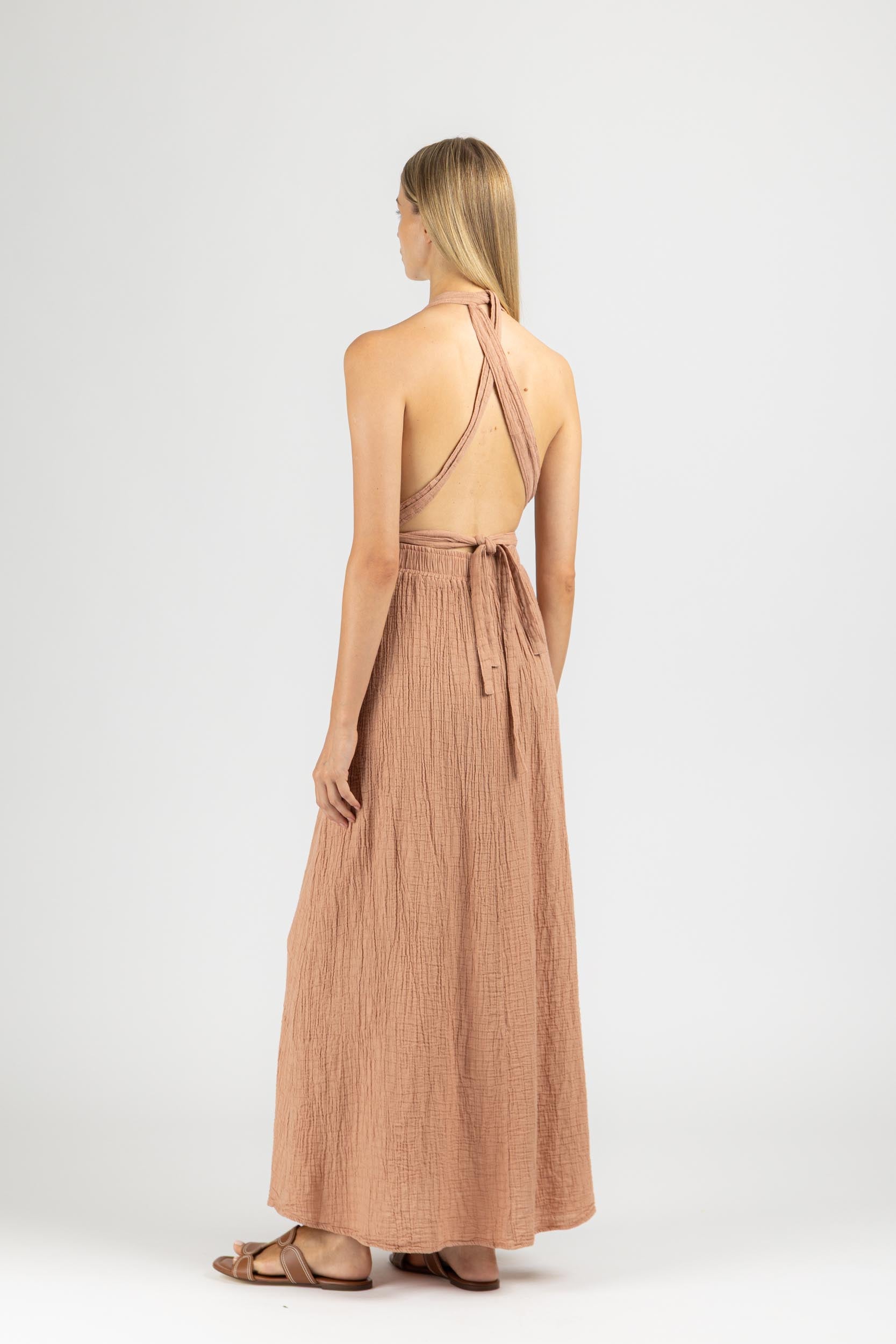 MAXI DRESS WITH OPEN BACK