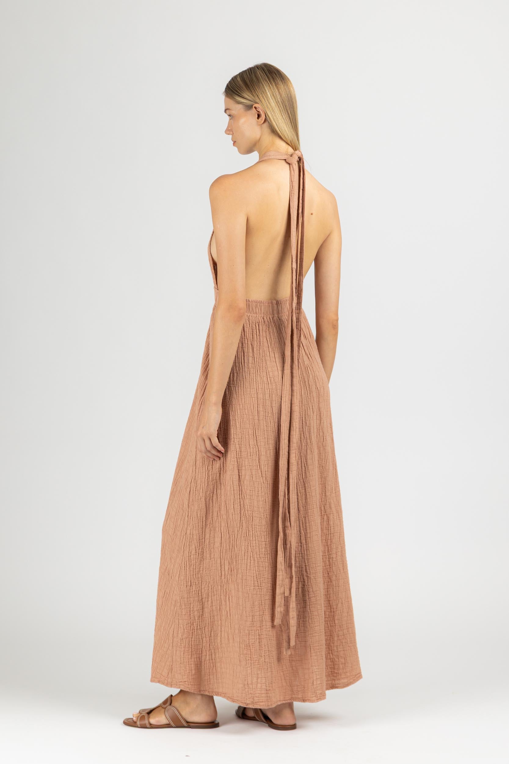 MAXI DRESS WITH OPEN BACK