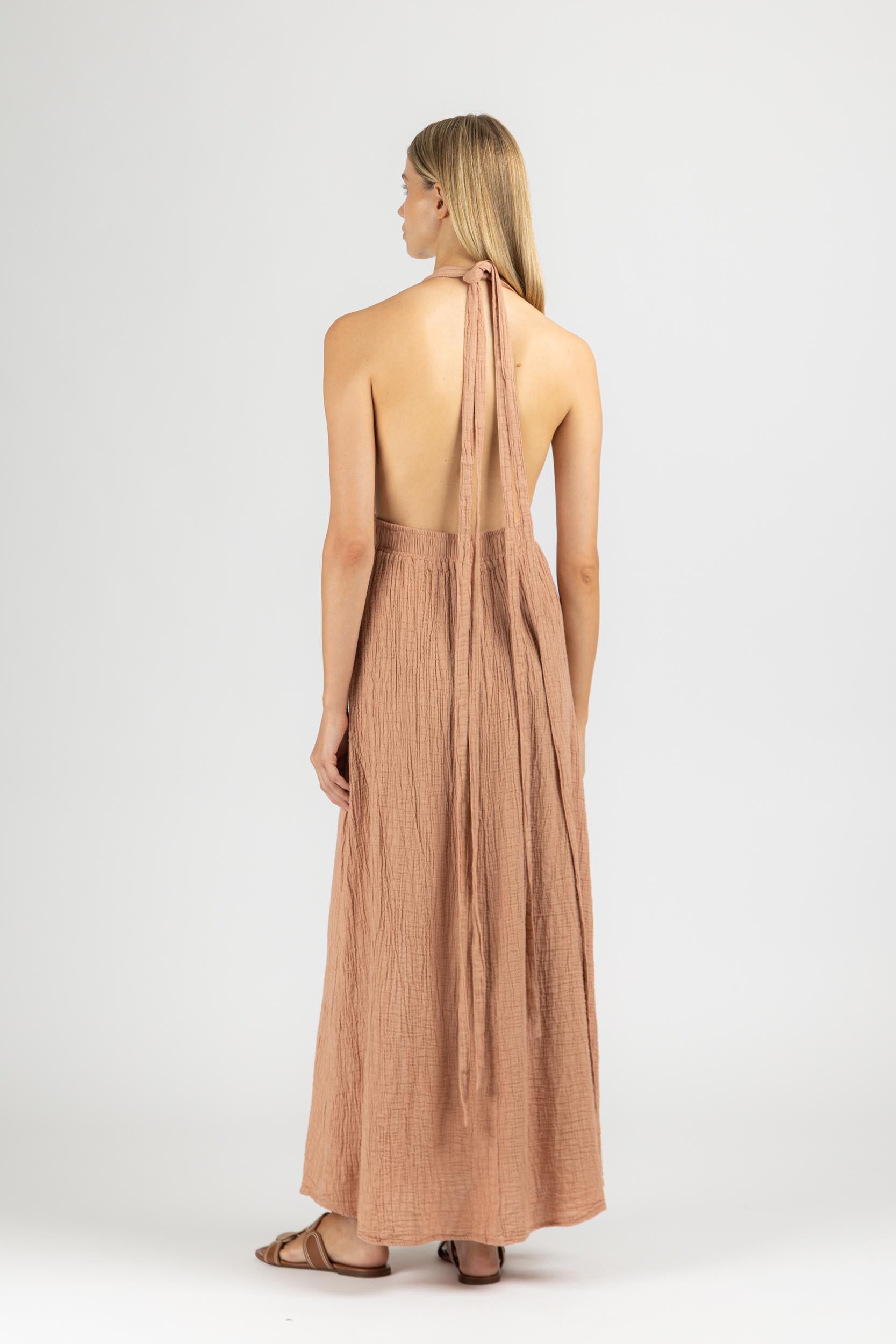 MAXI DRESS WITH OPEN BACK