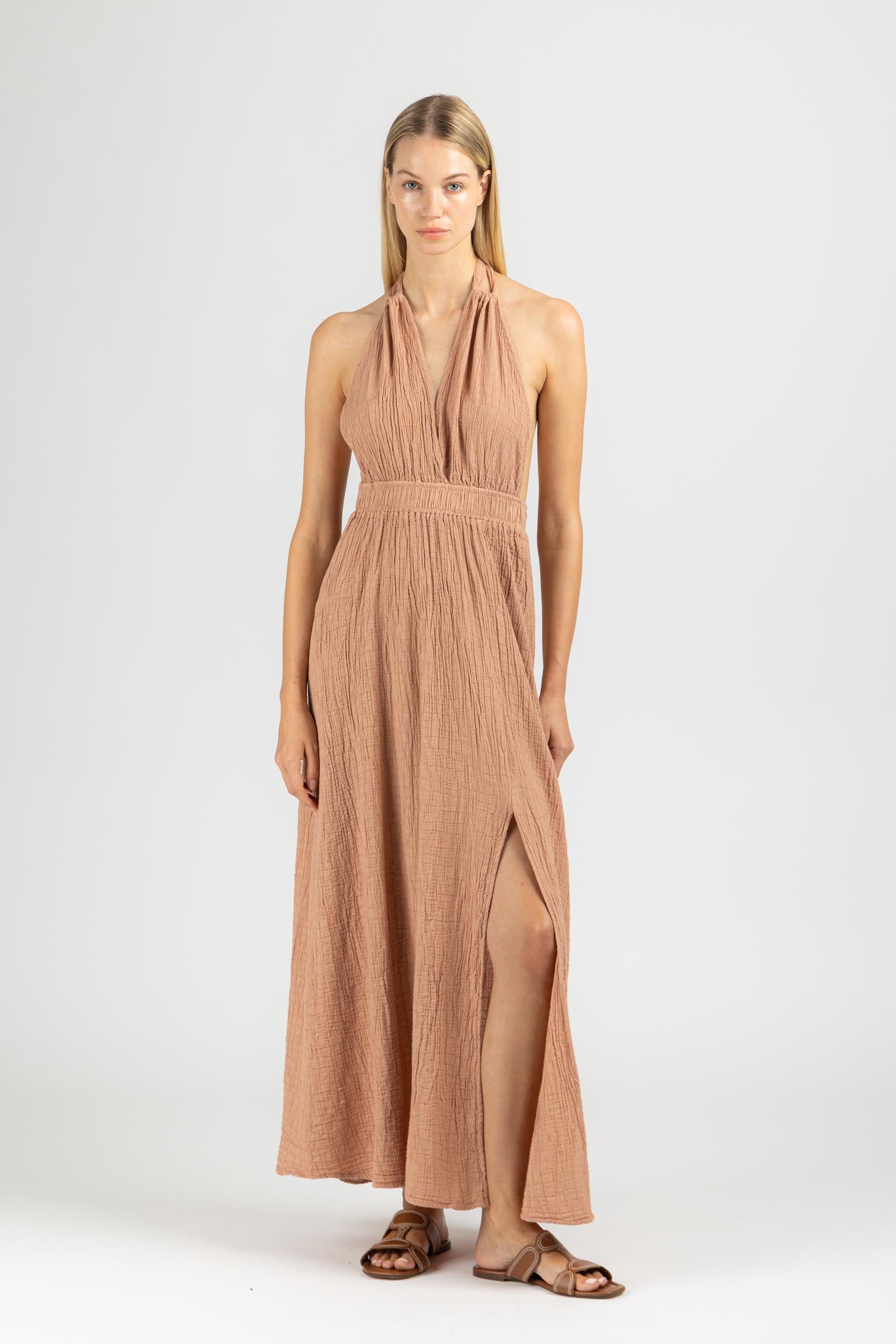 MAXI DRESS WITH OPEN BACK