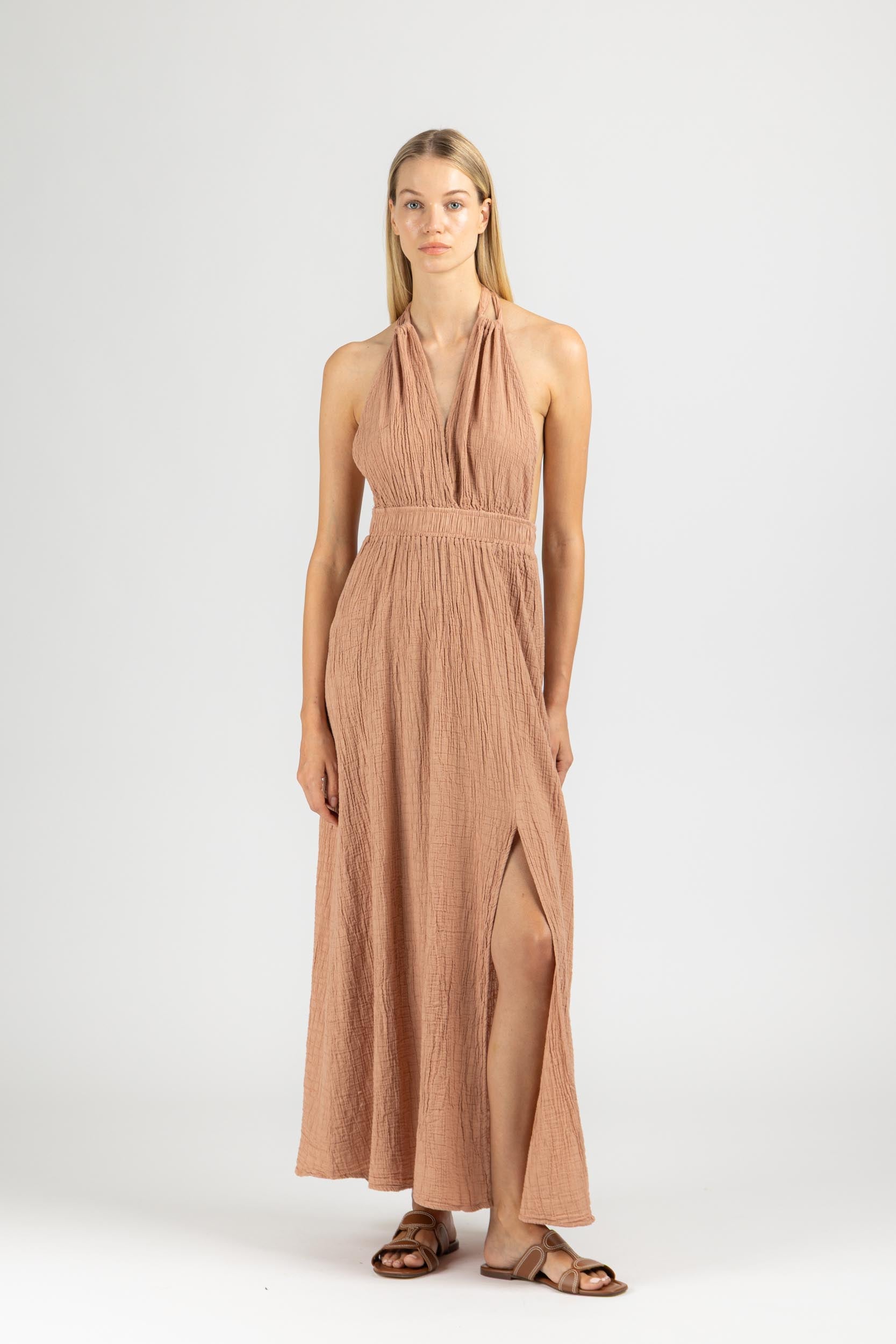 MAXI DRESS WITH OPEN BACK