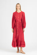 MAXI DRESS WITH SLEEVES