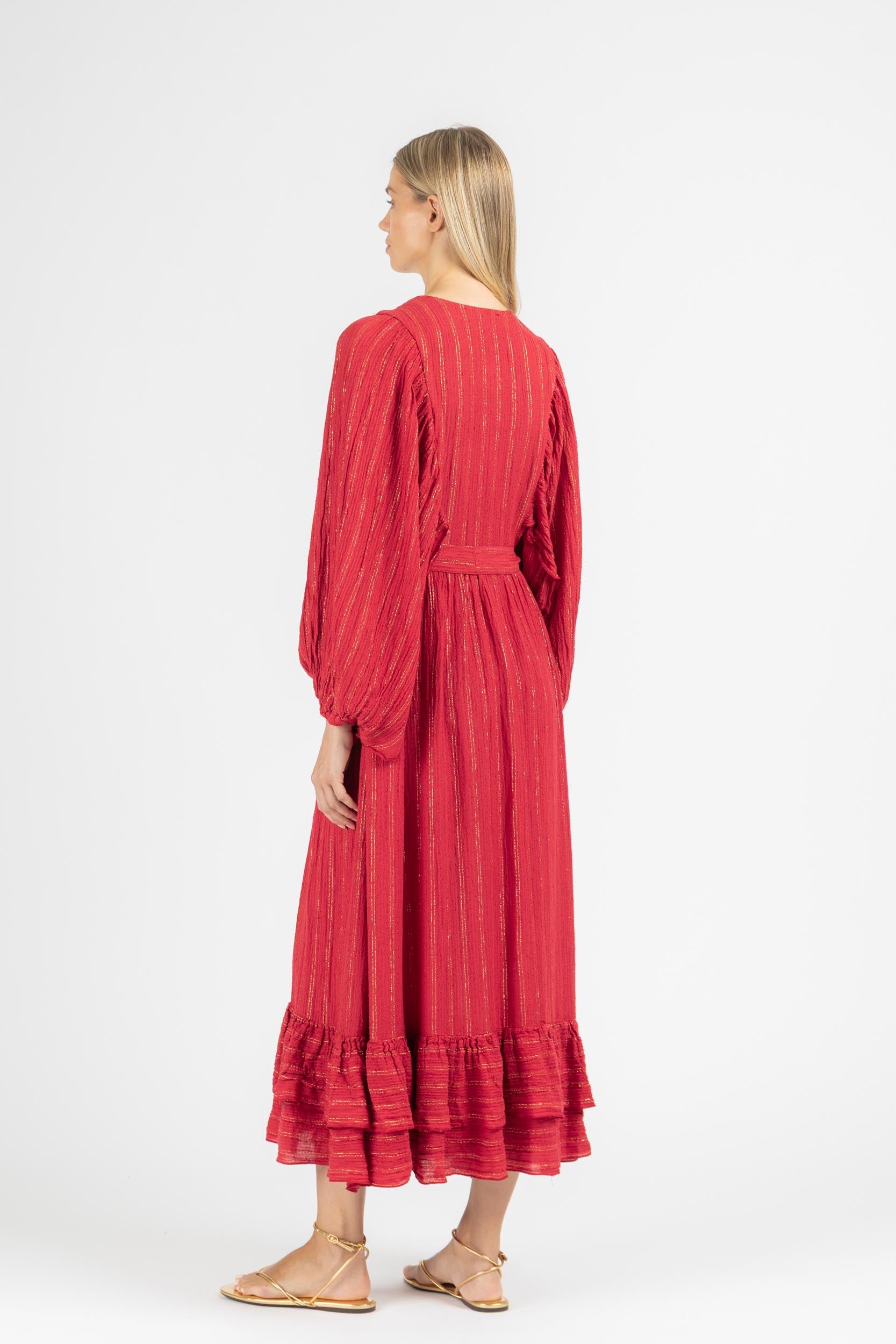 MAXI DRESS WITH SLEEVES