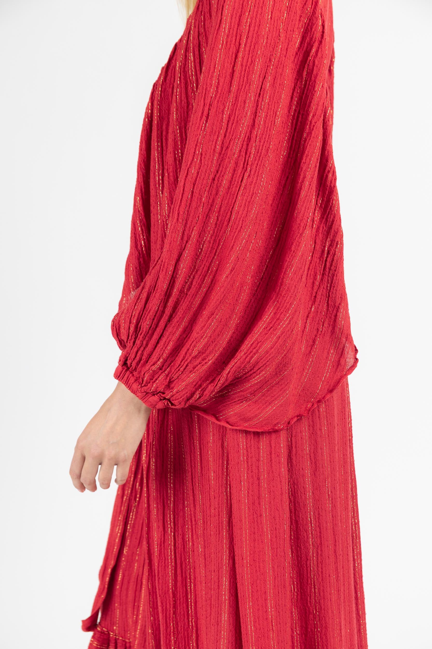 MAXI DRESS WITH SLEEVES