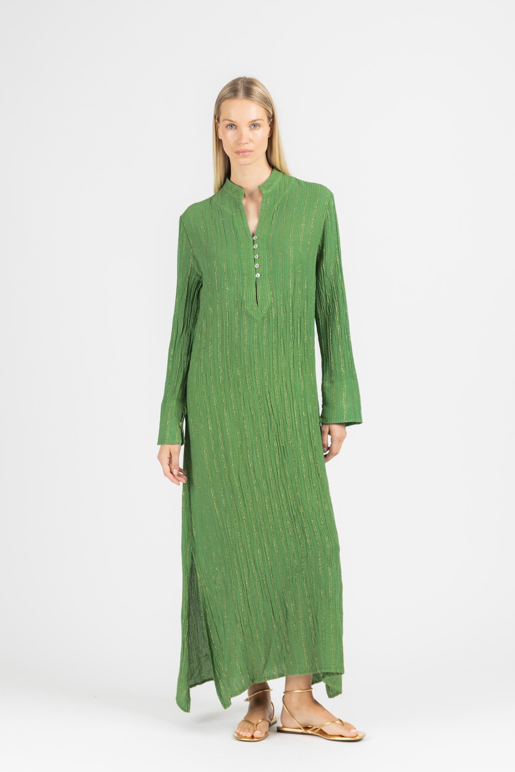 MAXI DRESS WITH SLEEVES