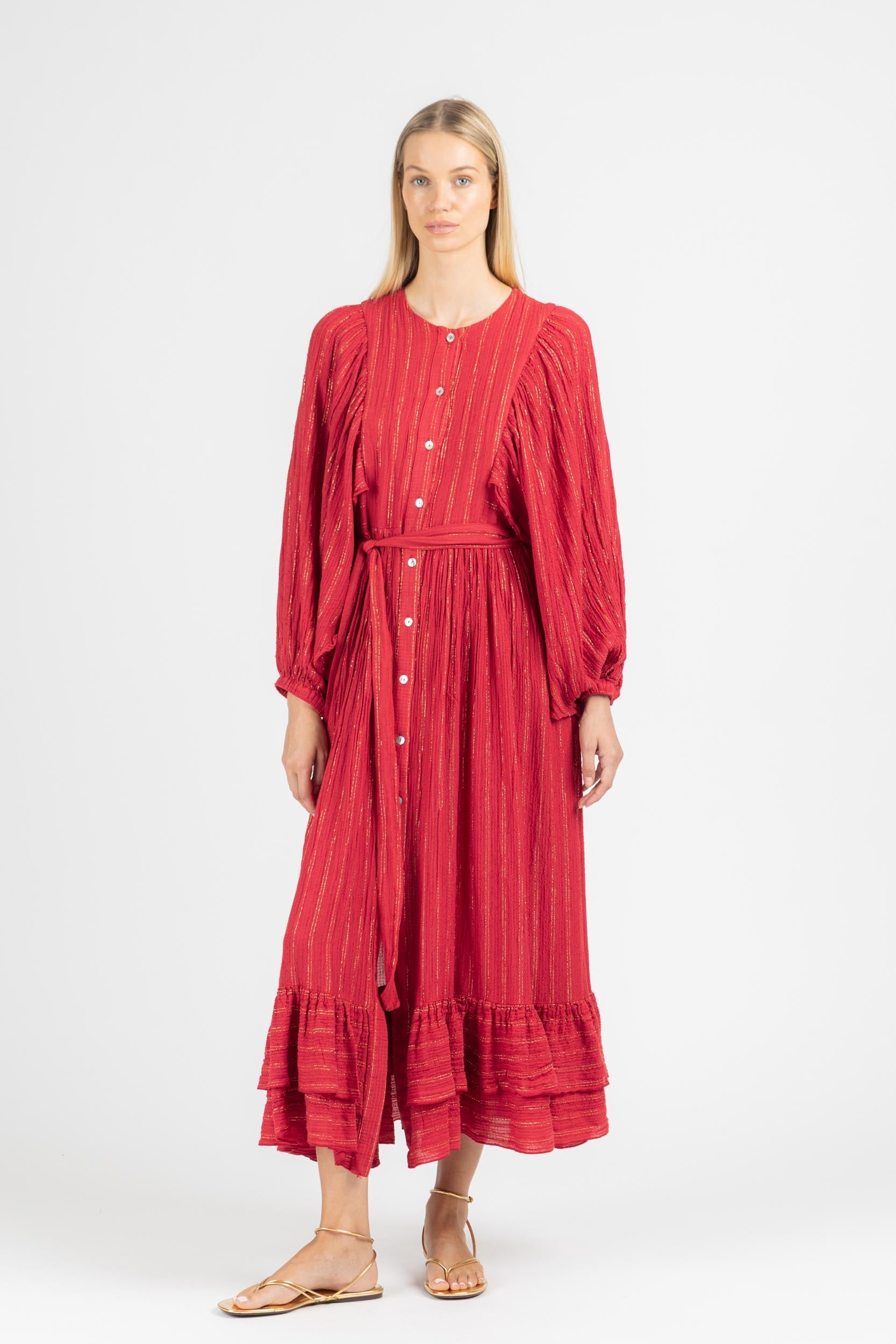 MAXI DRESS WITH SLEEVES