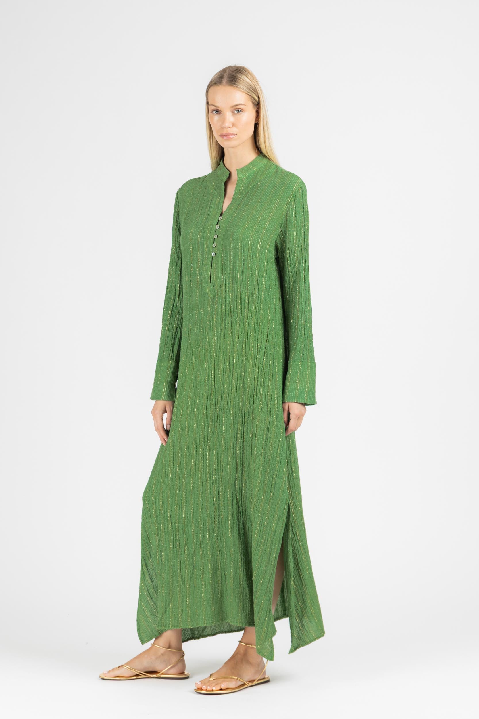 MAXI DRESS WITH SLEEVES