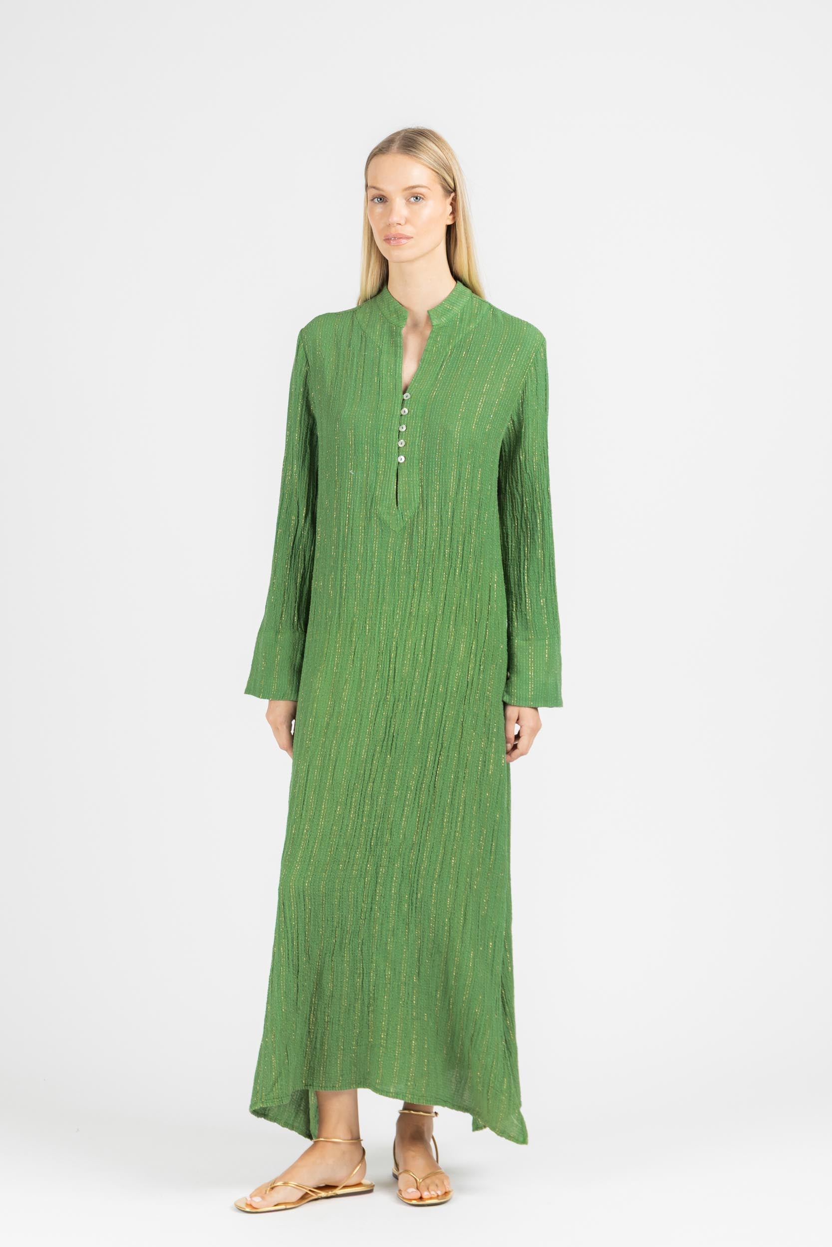 MAXI DRESS WITH SLEEVES
