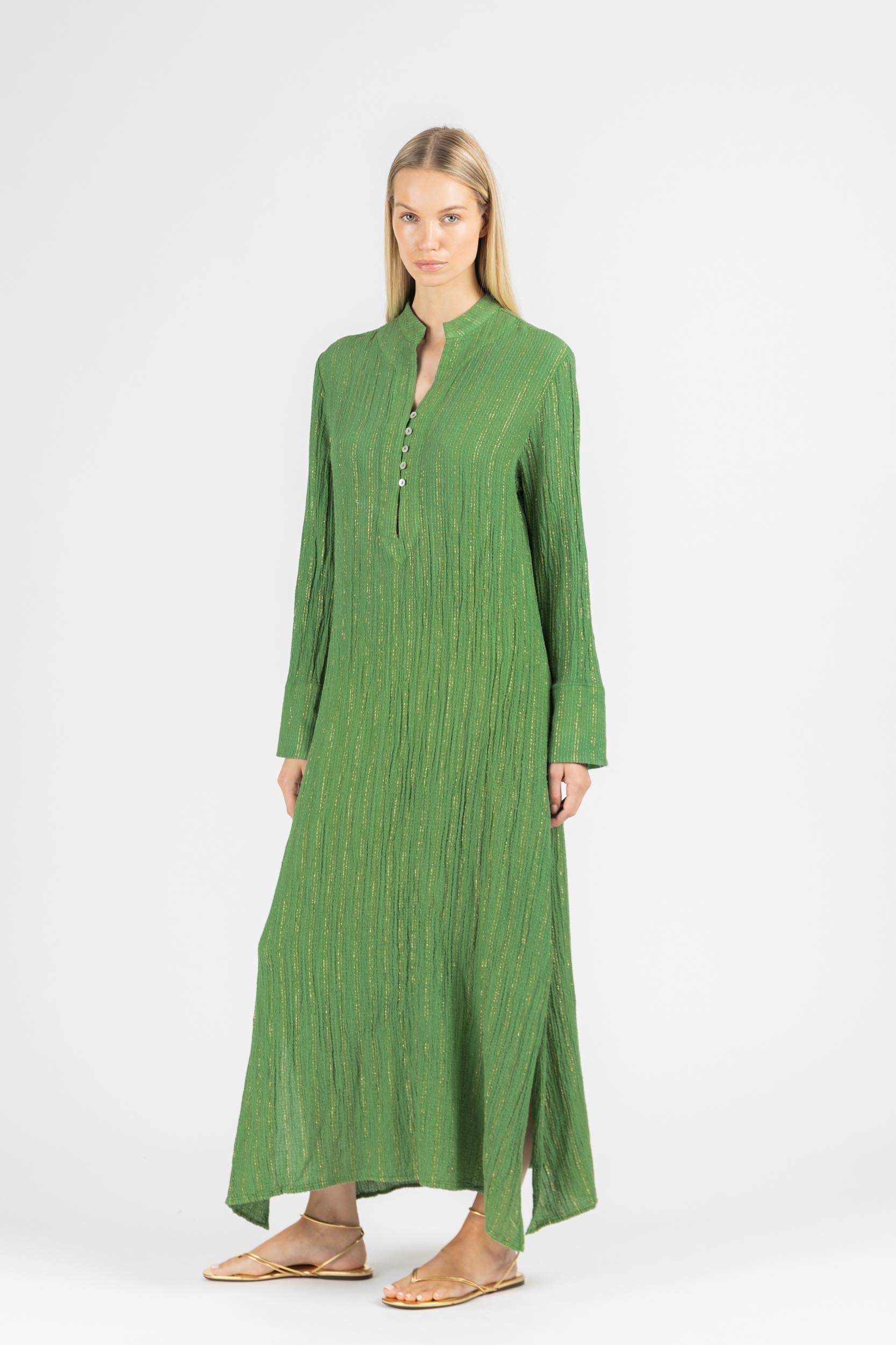MAXI DRESS WITH SLEEVES
