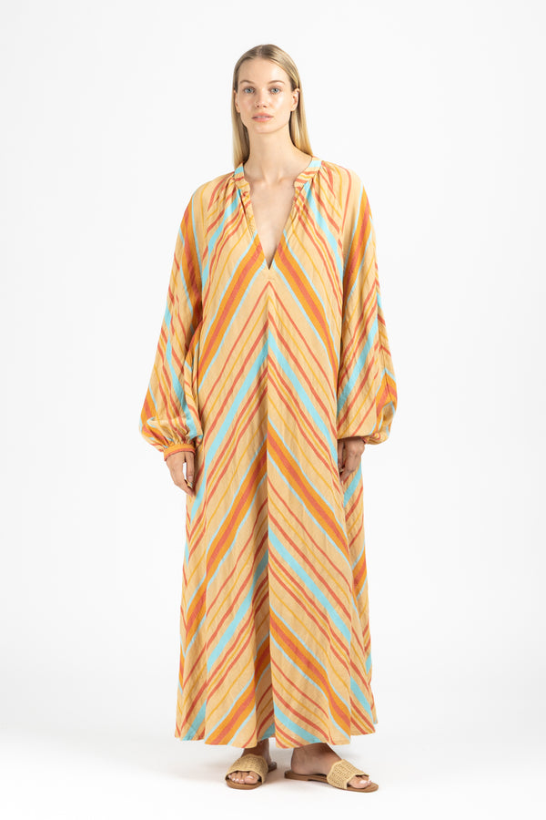 MAXI DRESS WITH SLEEVES