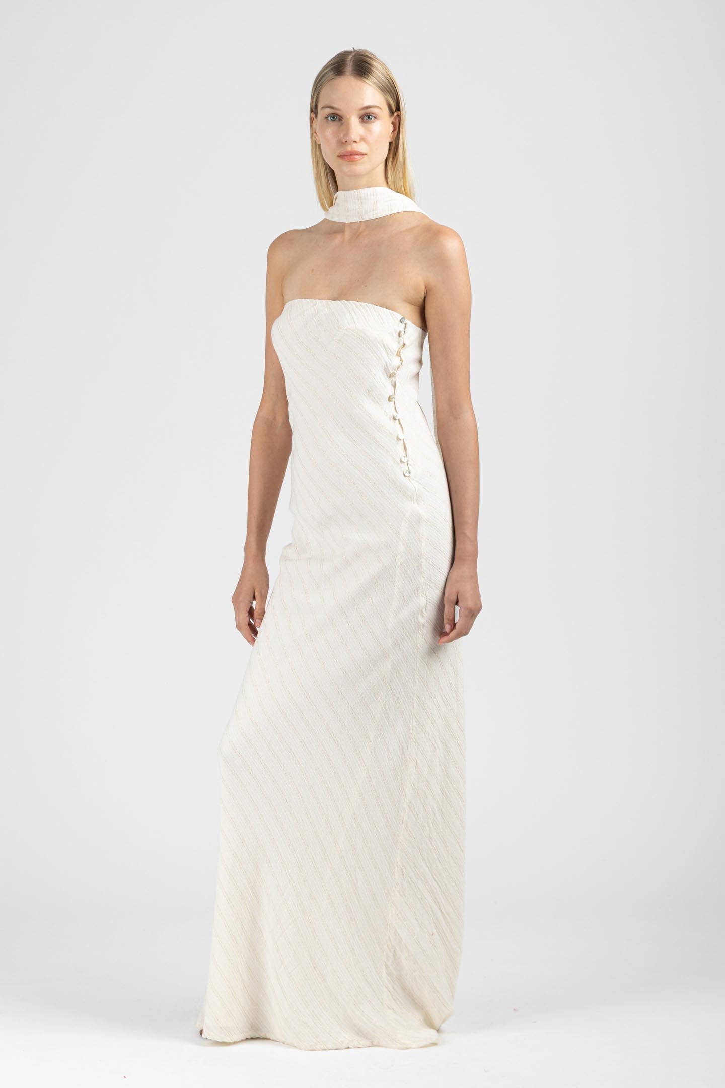 STRAPLESS MAXI DRESS