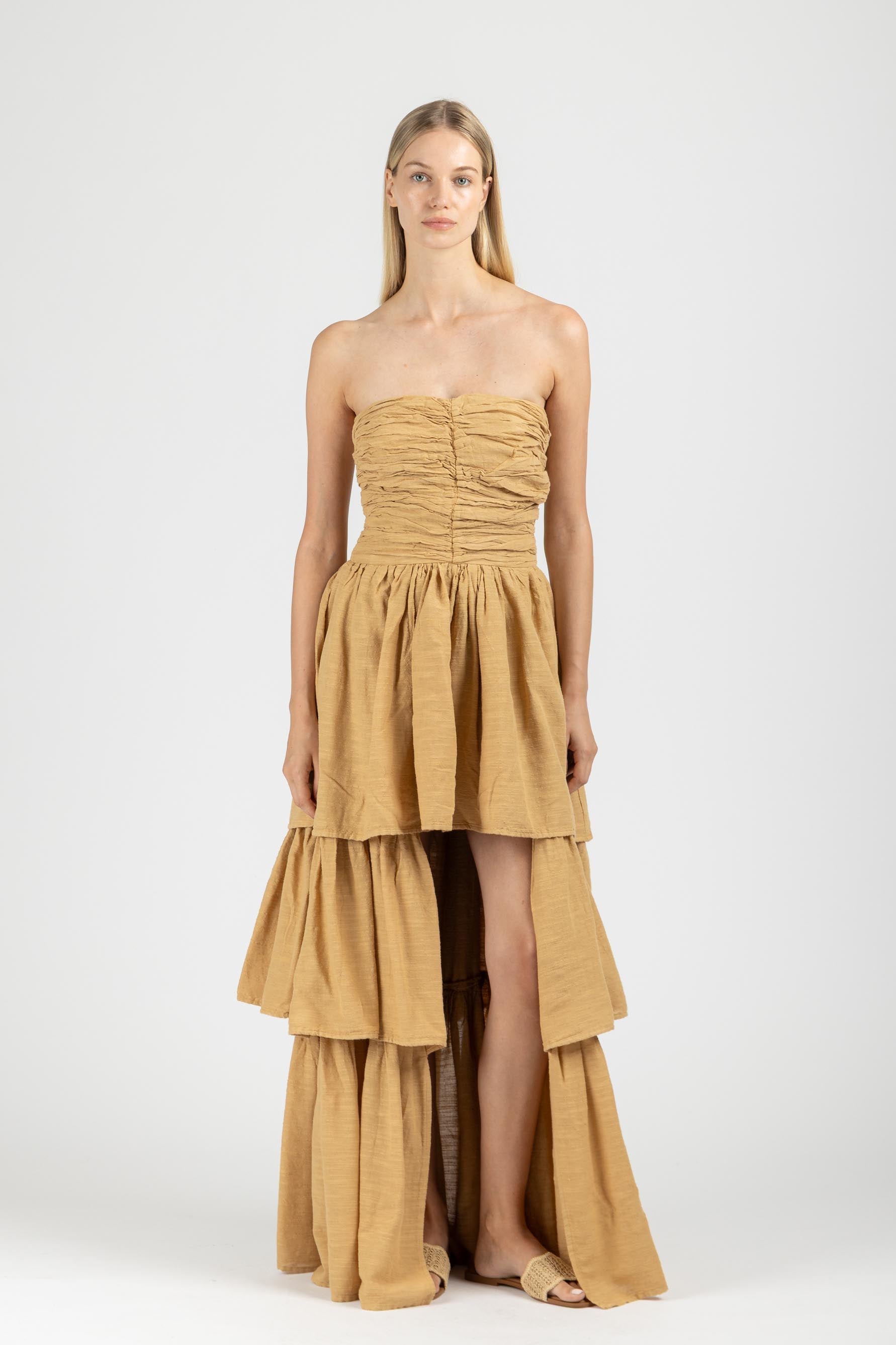 STRAPLESS MAXI DRESS