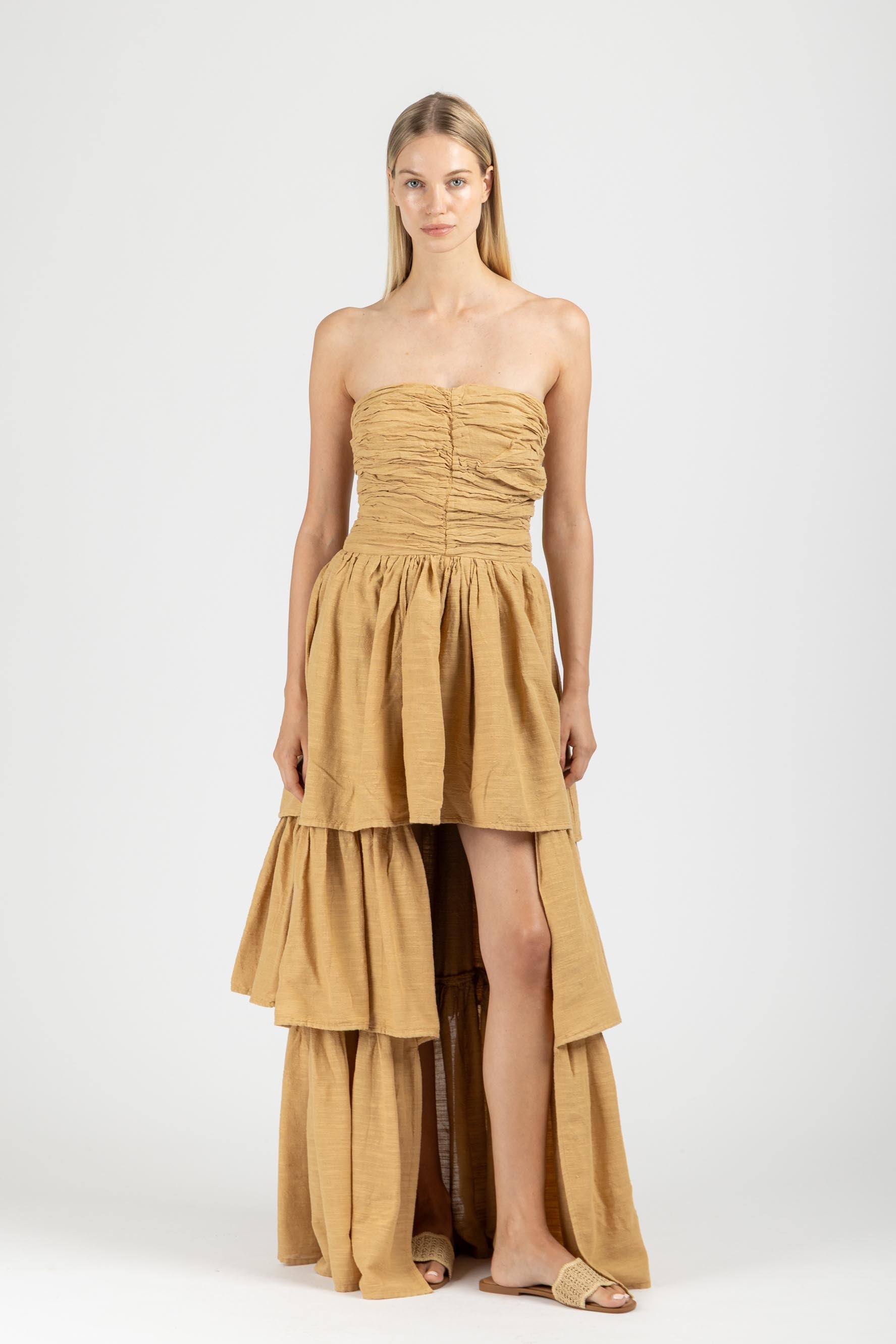STRAPLESS MAXI DRESS