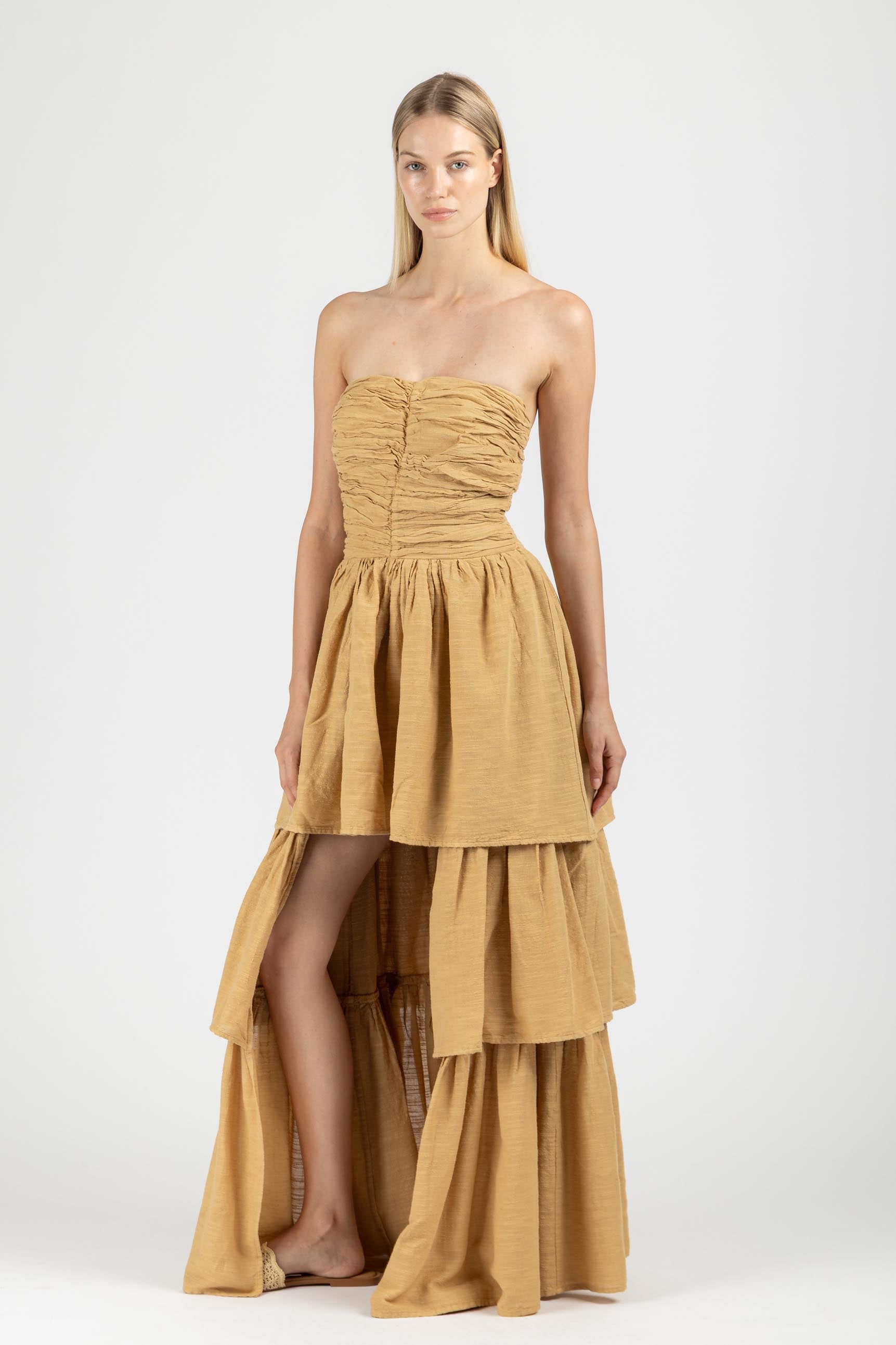 STRAPLESS MAXI DRESS