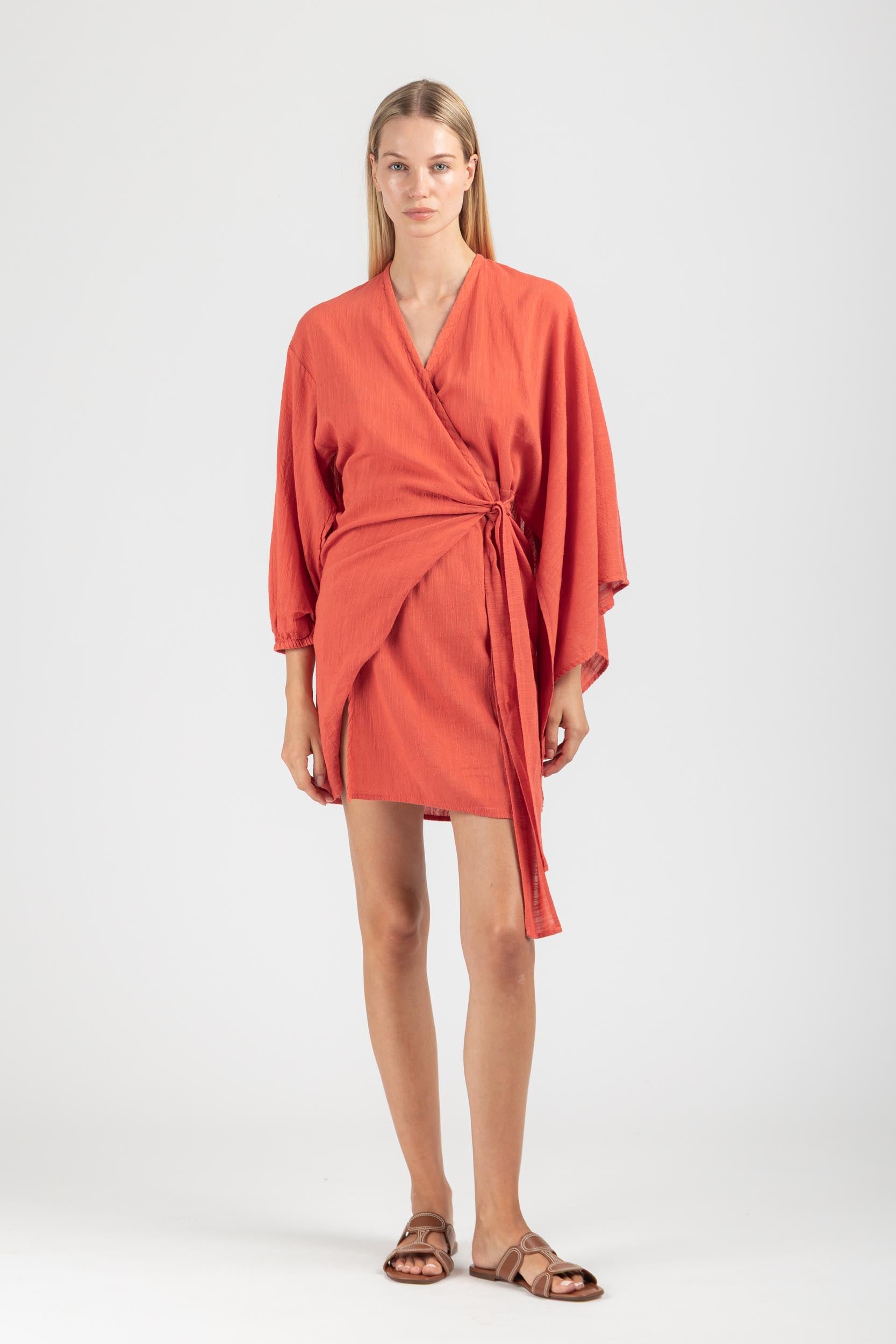 WRAP MINI DRESS