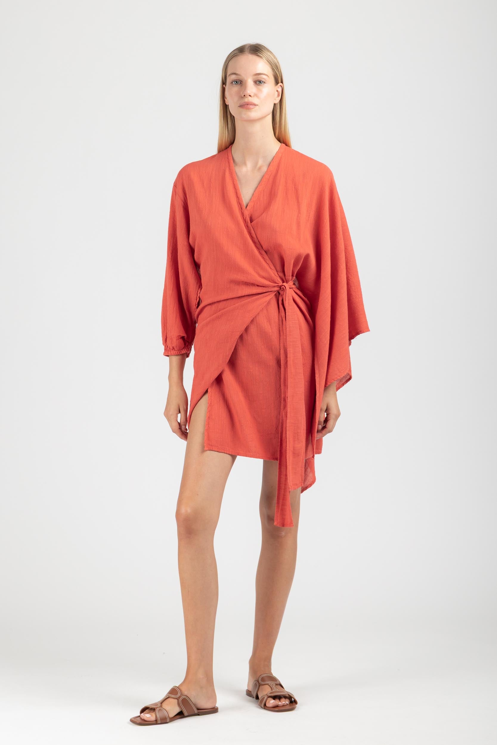 WRAP MINI DRESS