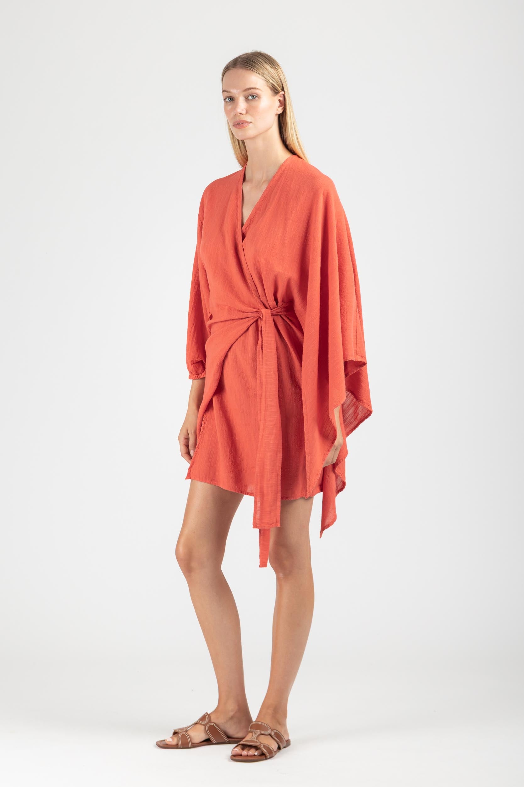 WRAP MINI DRESS