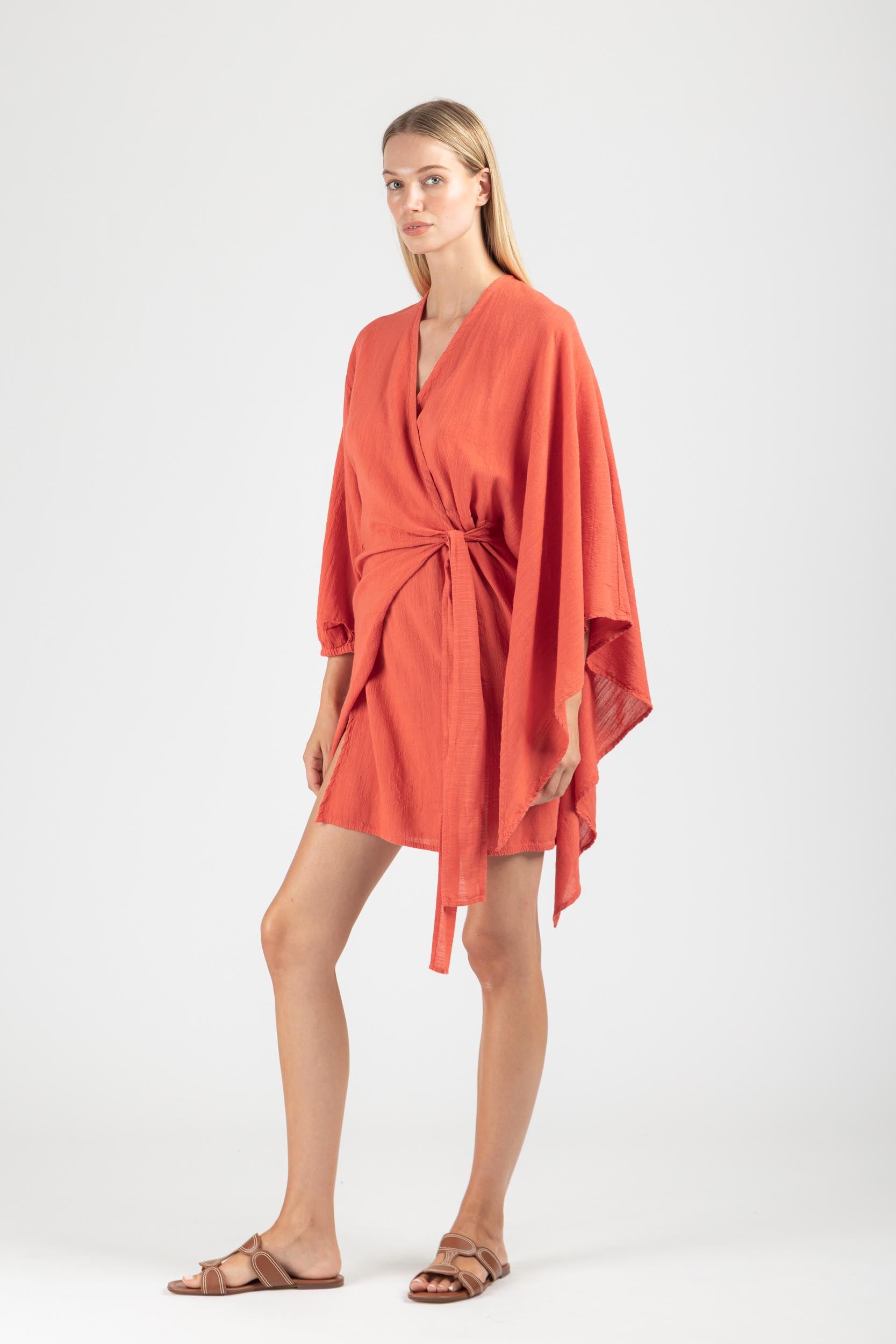 WRAP MINI DRESS