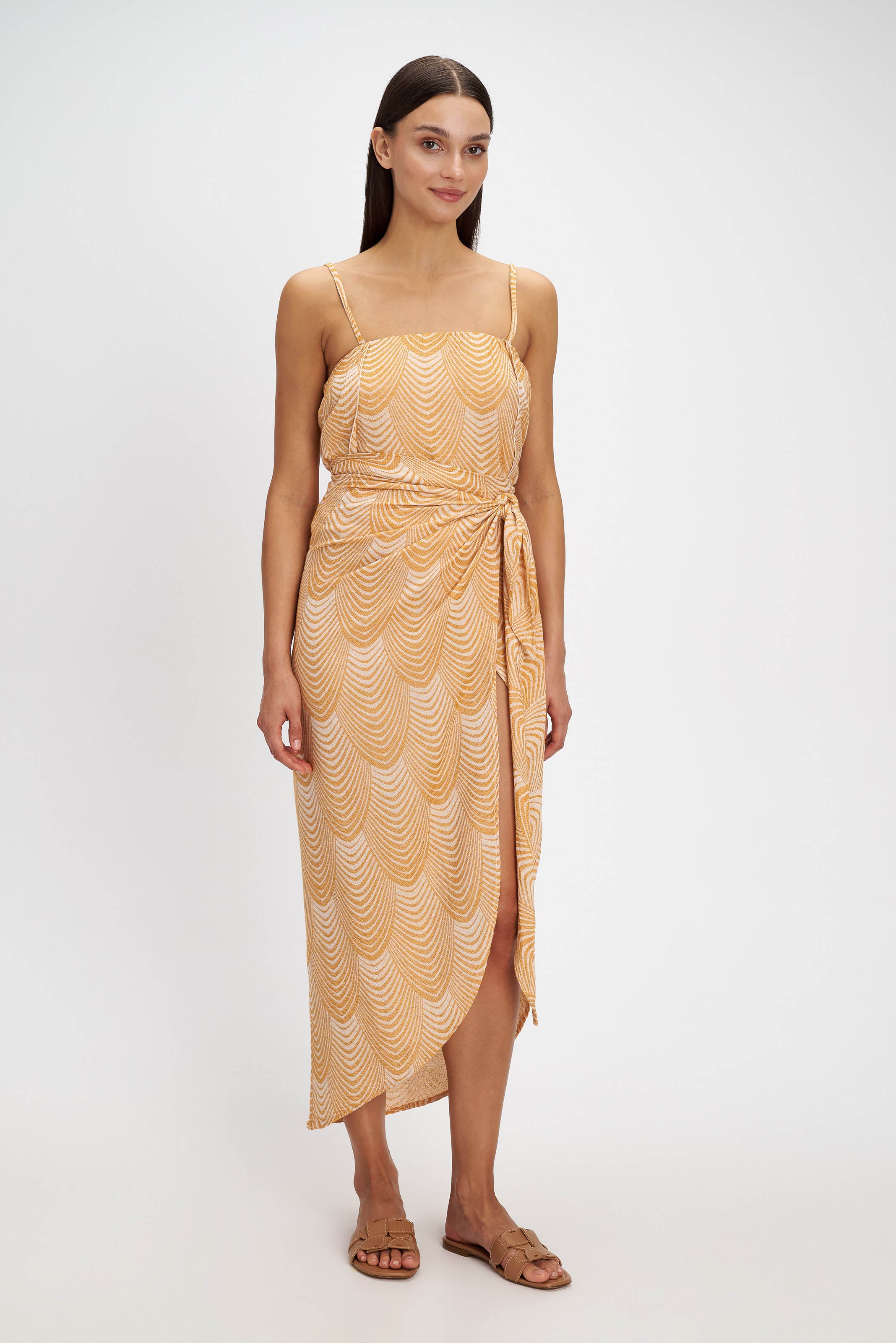 Mermaid Pareo Skirt - Camel - Pearl and Caviar