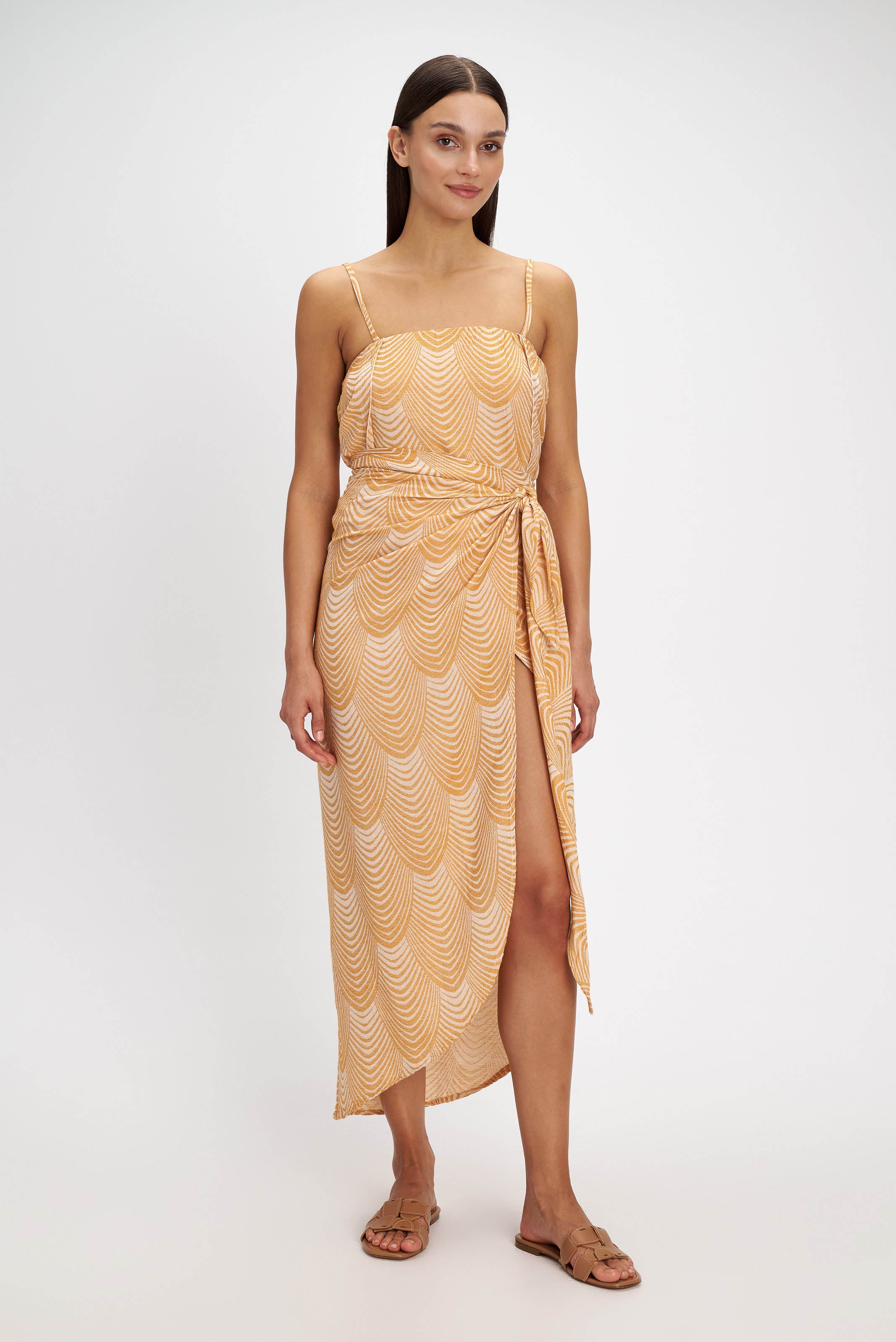 Mermaid Pareo Skirt - Camel - Pearl and Caviar