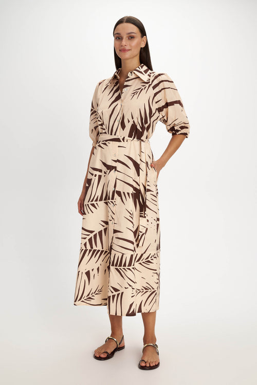 Apollonia Shirt Dress - Pearl and Caviar