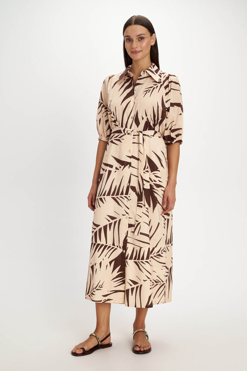 Apollonia Shirt Dress - Pearl and Caviar