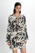 Ydria Tunic Dress - Pearl and Caviar