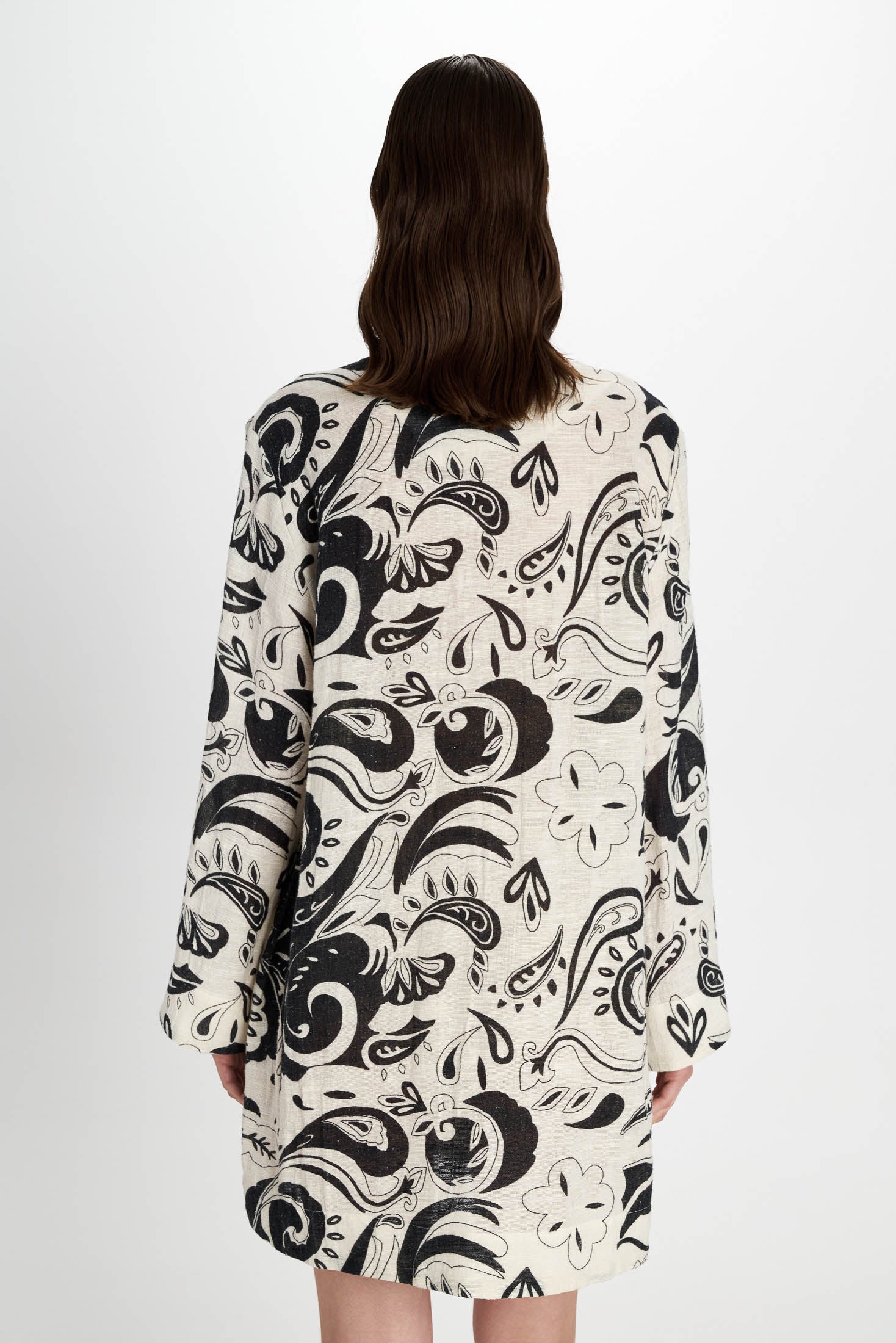 Ydria Tunic Dress - Pearl and Caviar