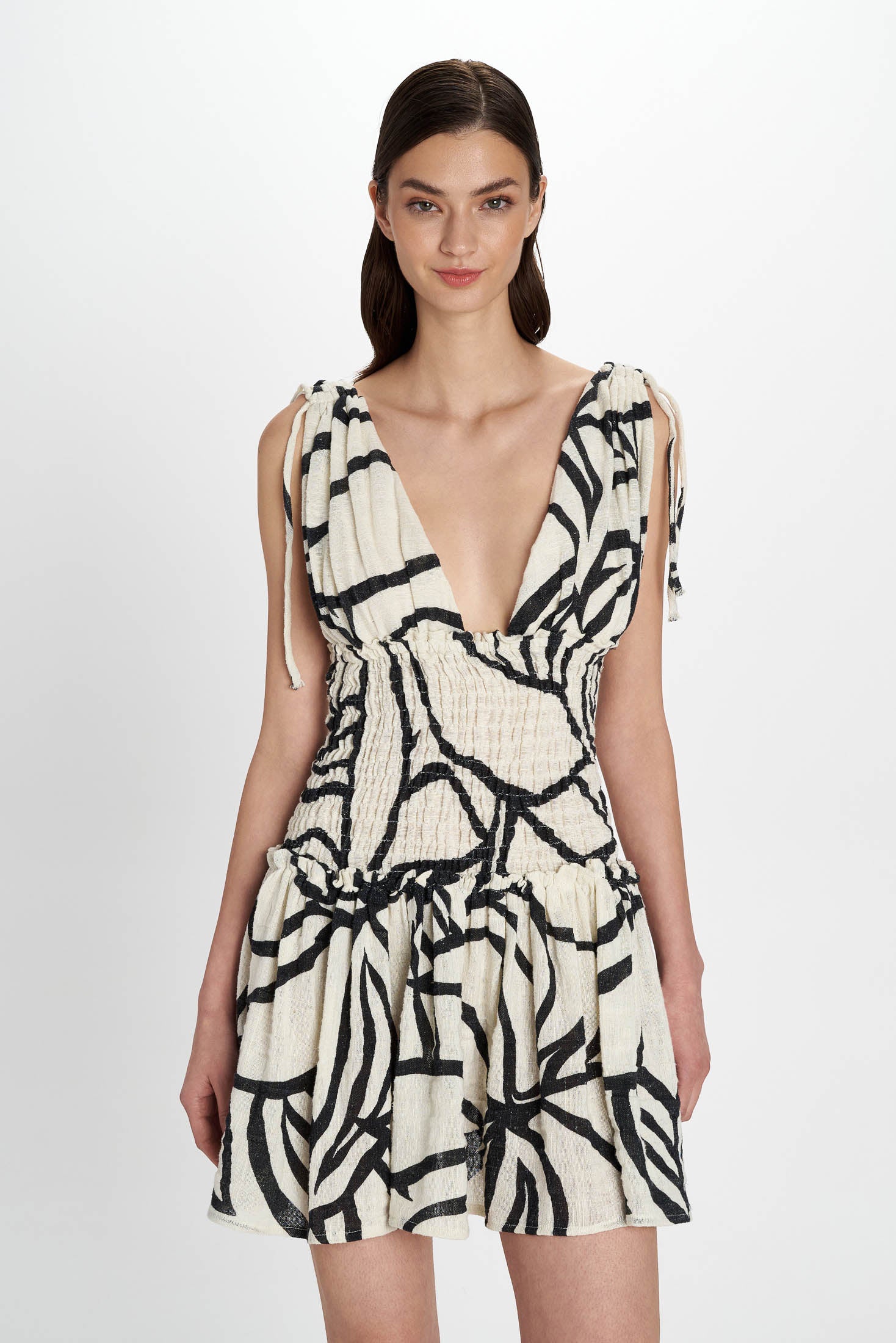 Atlantida Mini Dress - Pearl and Caviar