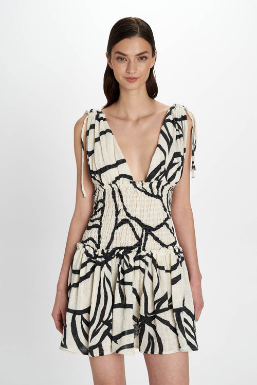 Atlantida Mini Dress - Pearl and Caviar