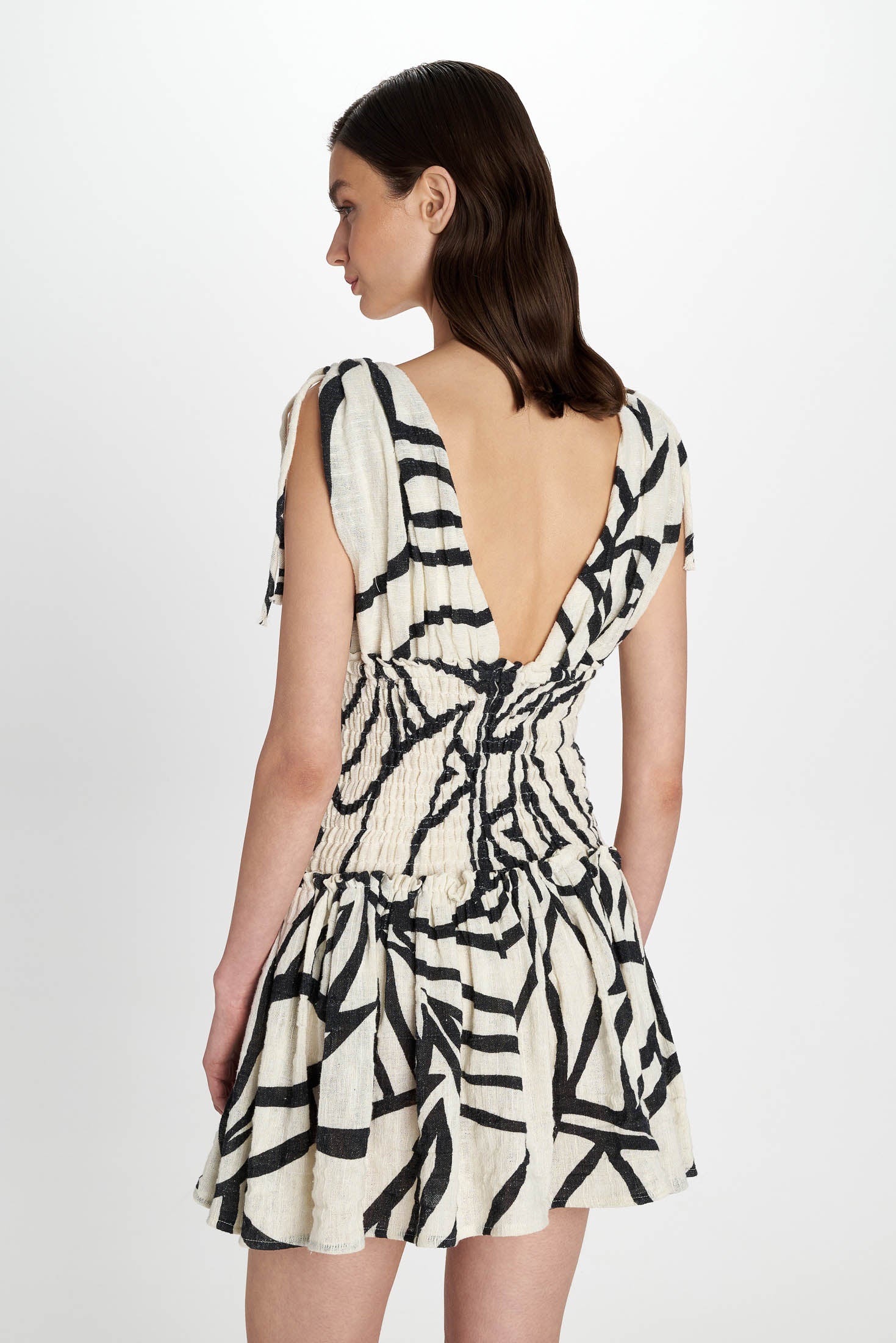Atlantida Mini Dress - Pearl and Caviar