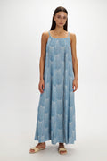 Mermaid Maxi Dress - Blue - Pearl and Caviar